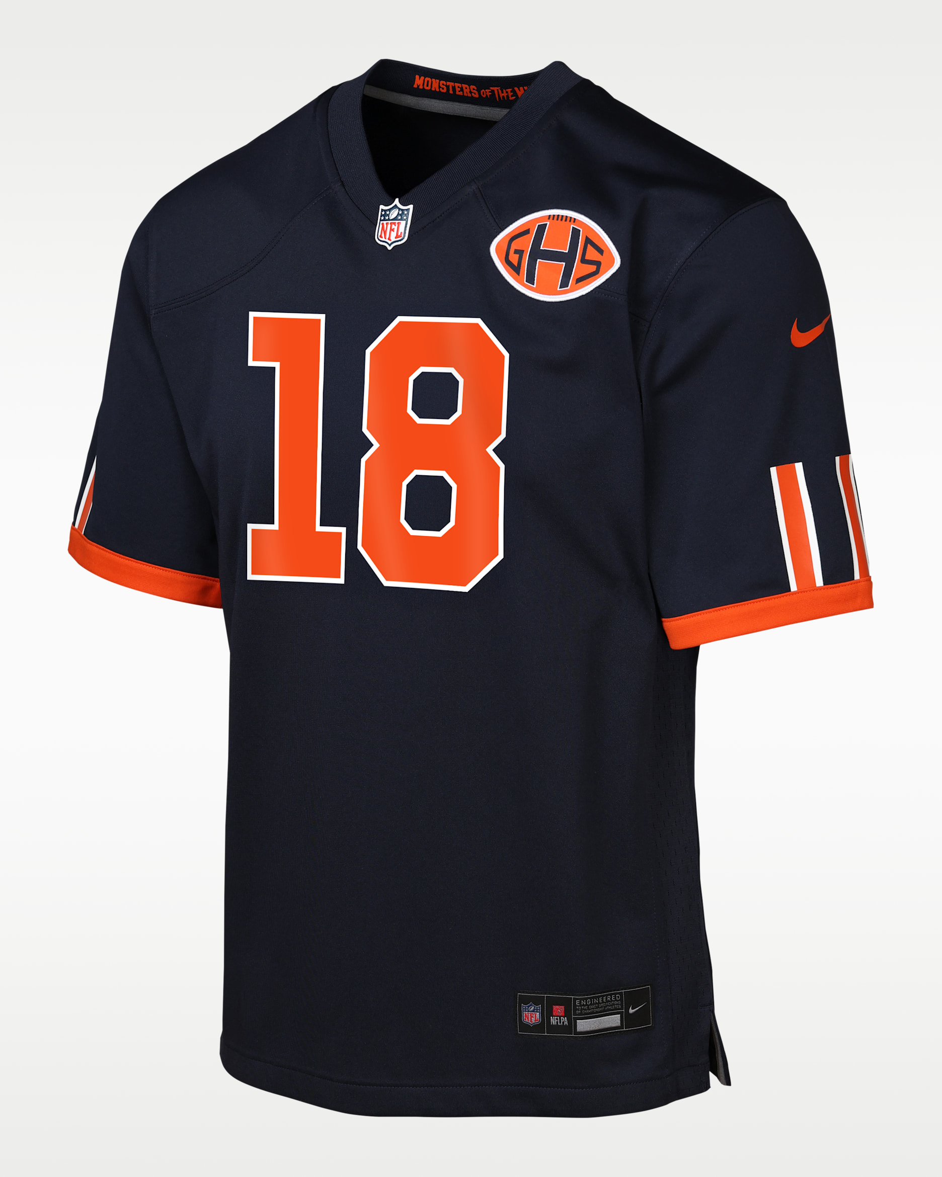 Caleb Williams Chicago Bears Rivalries Collection Big Kids' Nike NFL Game Jersey - Navy