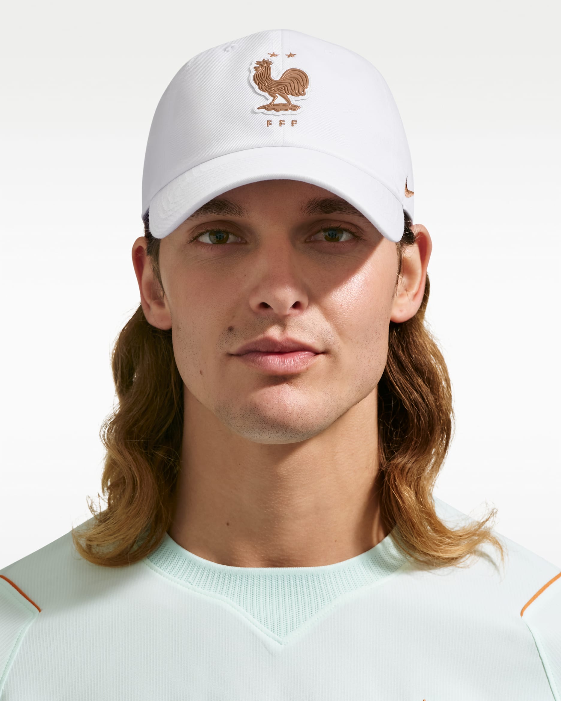 Gorra de futbol Nike de la FFF Club - Blanco