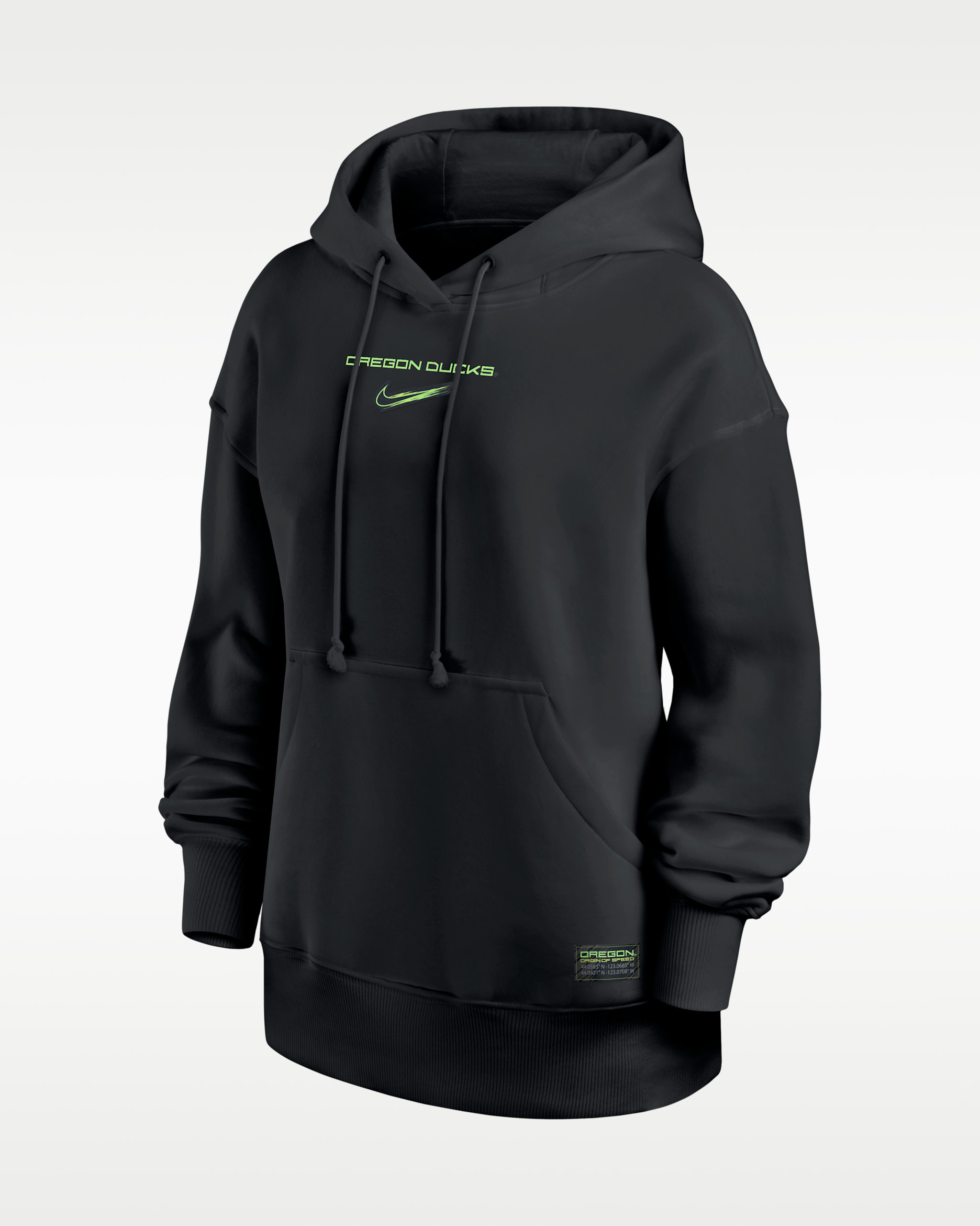Oregon Legacy Women's Nike College Pullover Hoodie - Black