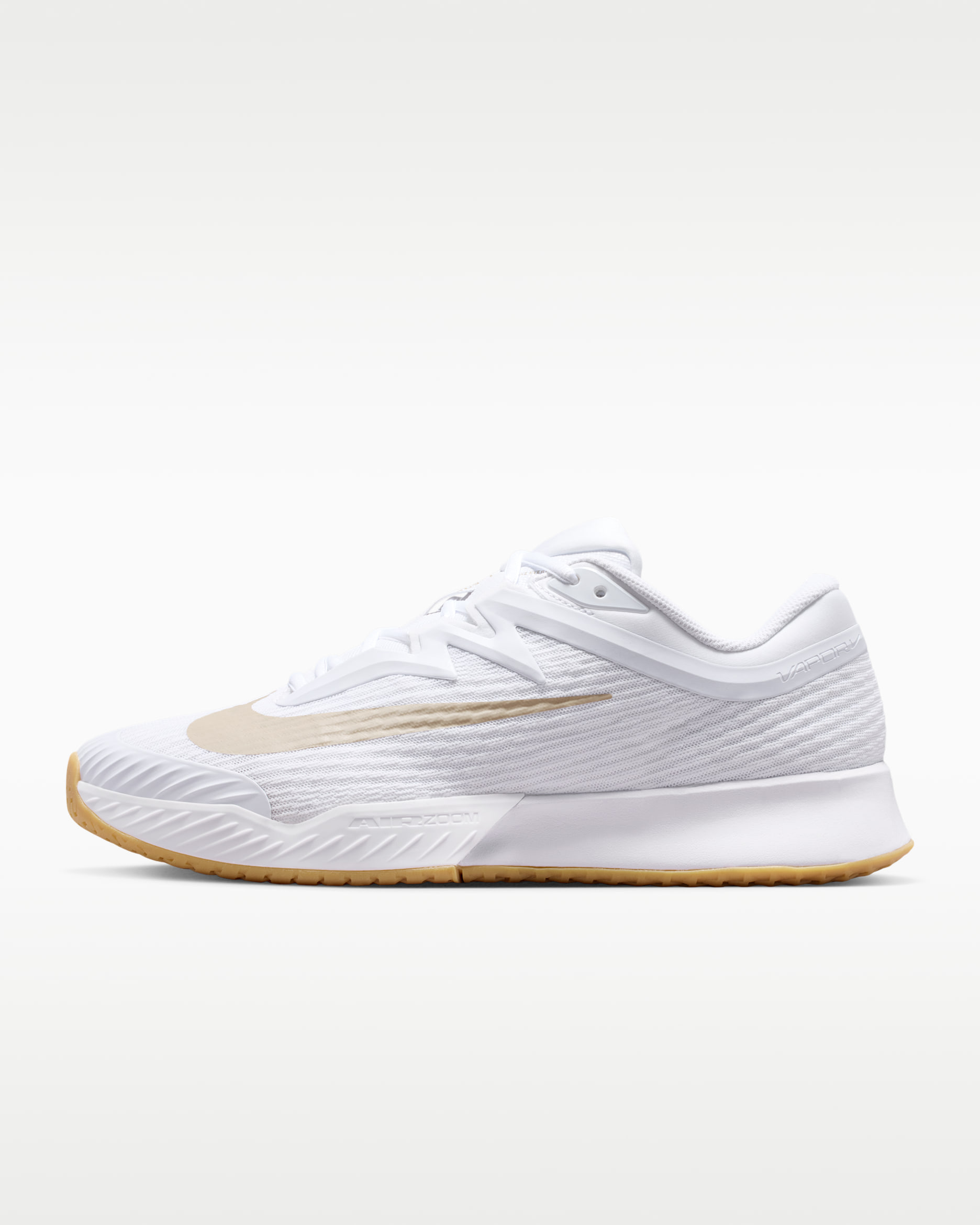 Nike Vapor Pro 3 Men's Hard Court Tennis Shoes - White/Summit White/Linen/Light Orewood Brown