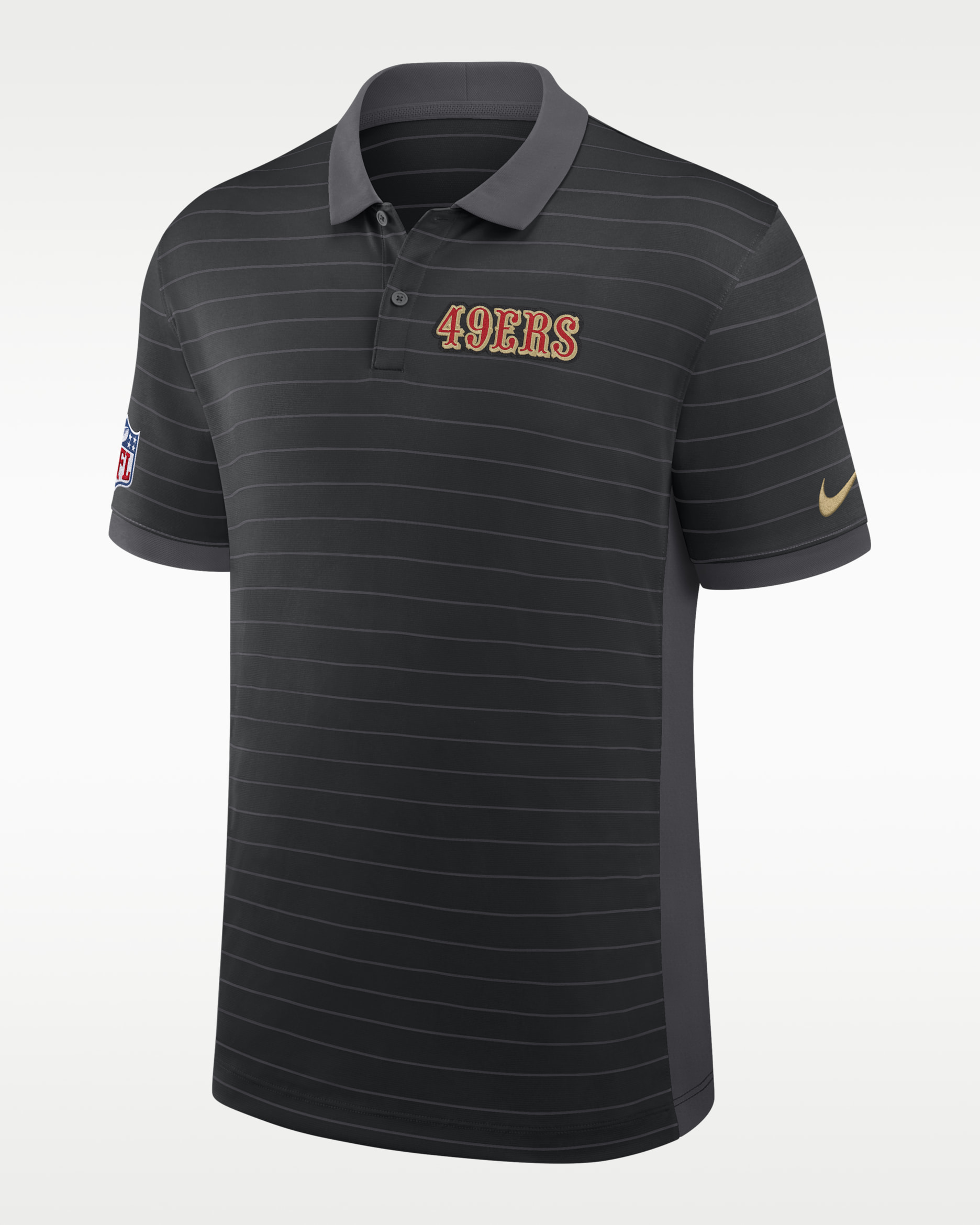 San Francisco 49ers Rivalries Collection Sideline Victory Men's Nike Dri-FIT NFL Polo - Black