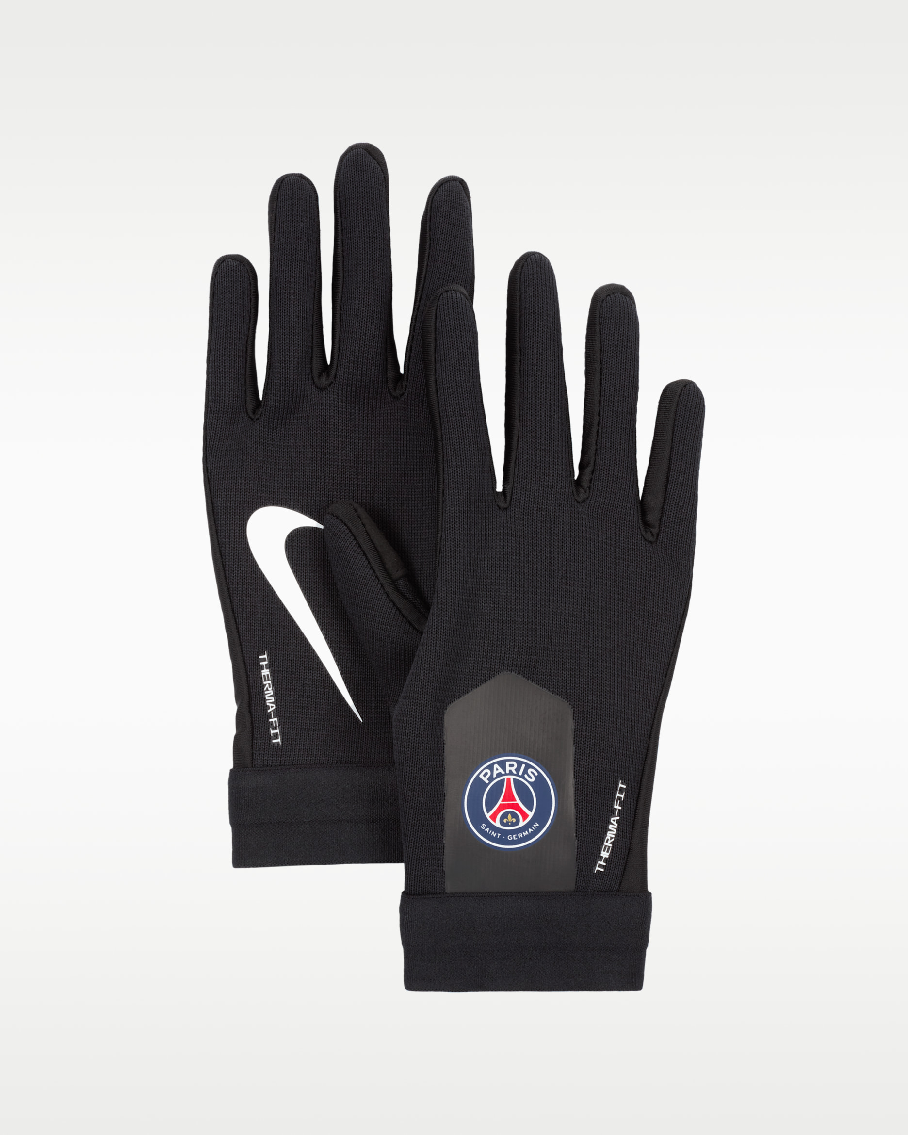 Paris Saint-Germain Academy Older Kids' Nike Therma-FIT Football Gloves - Black/White