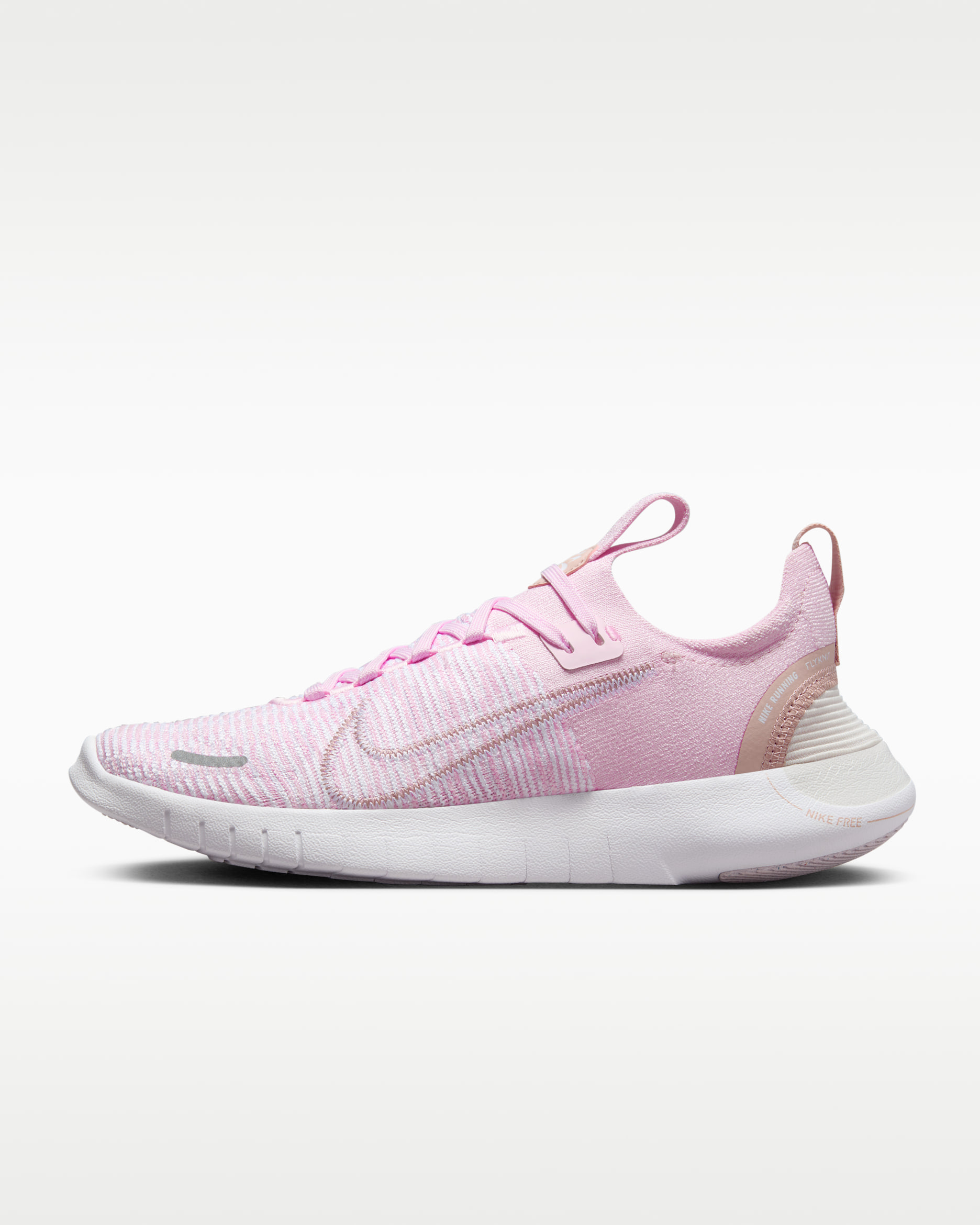 Nike Free RN NN Women's Road Running Shoes - Pink Foam/Pink Oxford/Platinum Tint/White