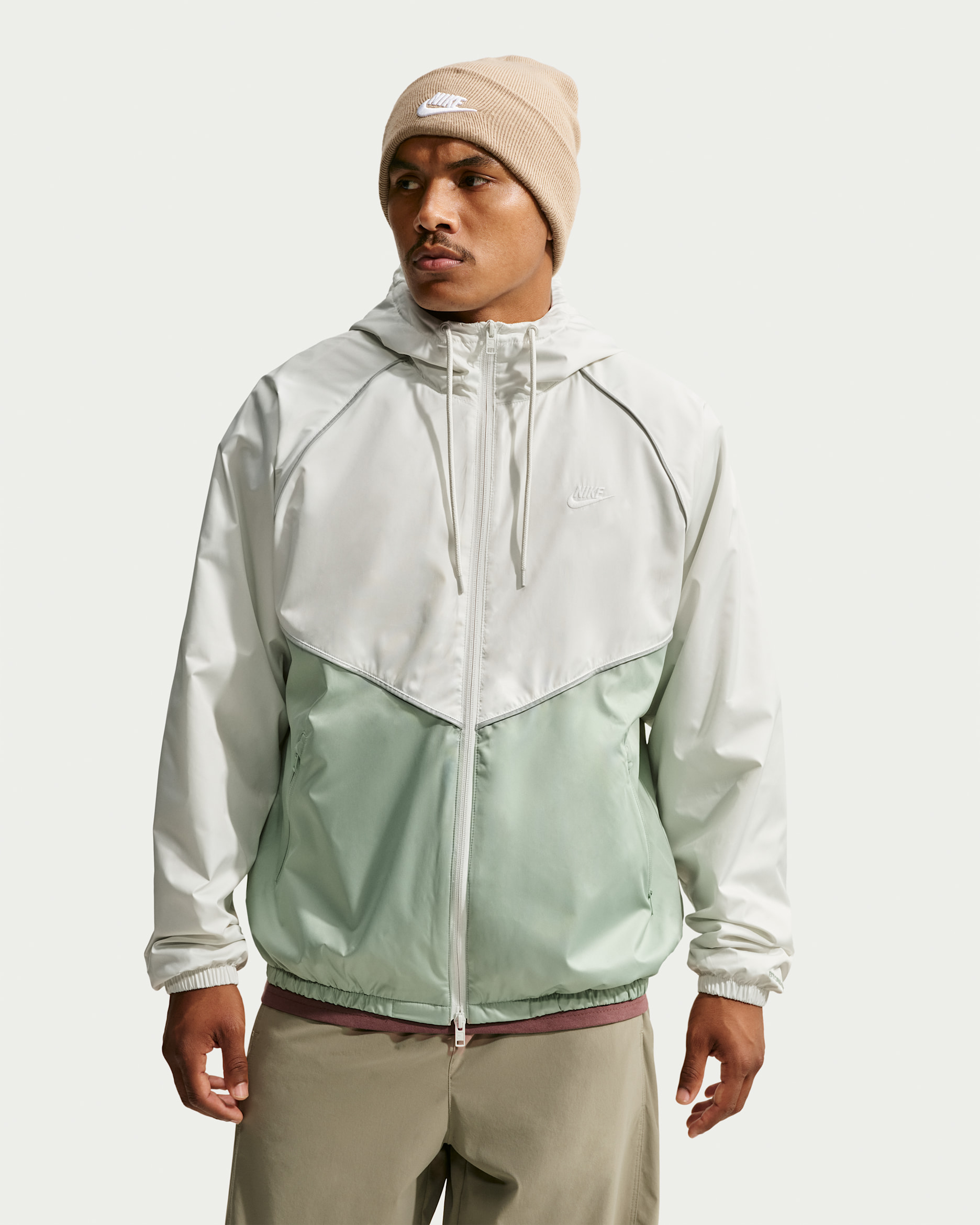 Nike Windrunner Men's Loose Storm-FIT Jacket - Spruce Aura/Steam/White