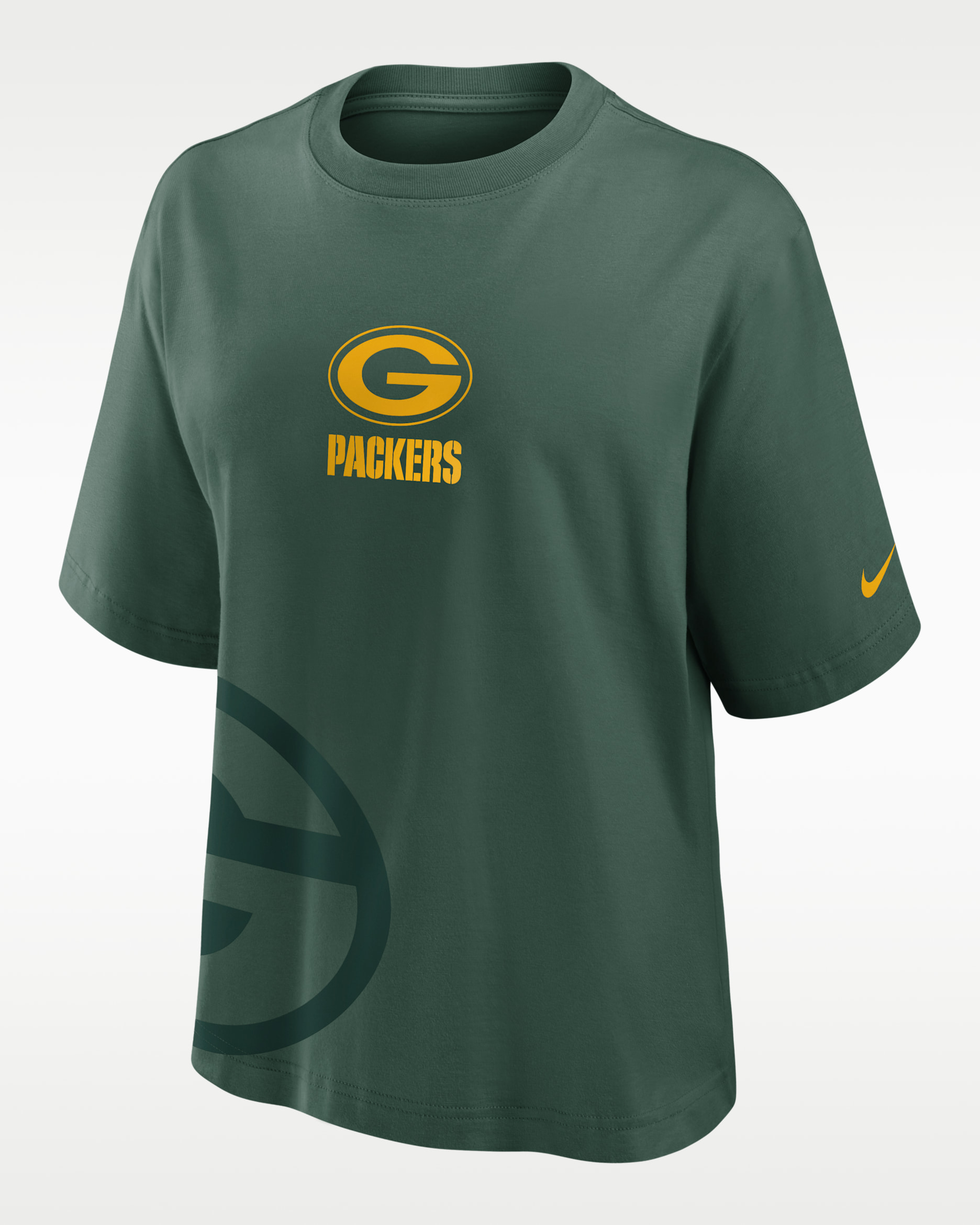Green Bay Packers Boxy Women's Nike NFL T-Shirt - Fir