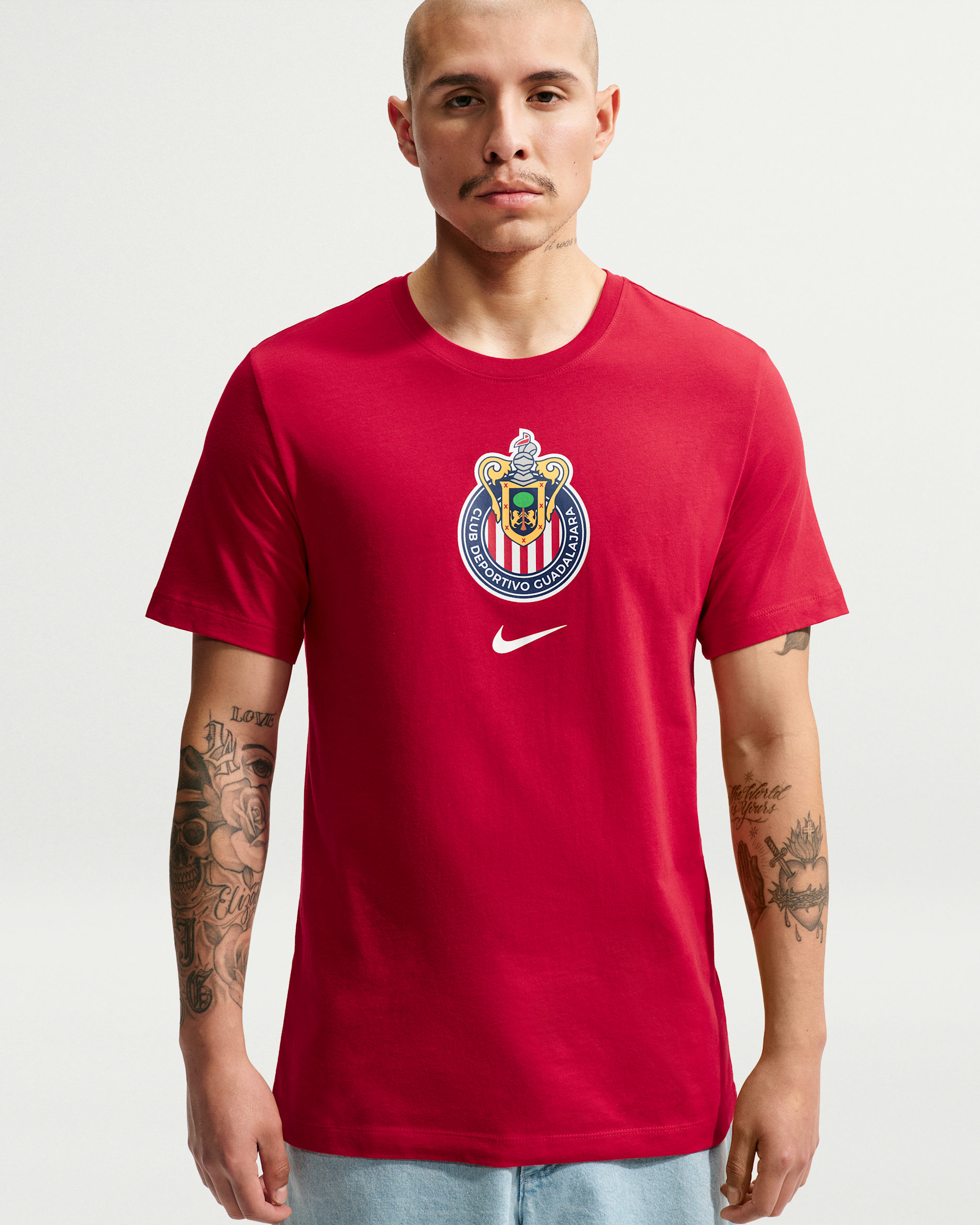 C.D. Guadalajara Men's Nike Soccer T-Shirt - Gym Red