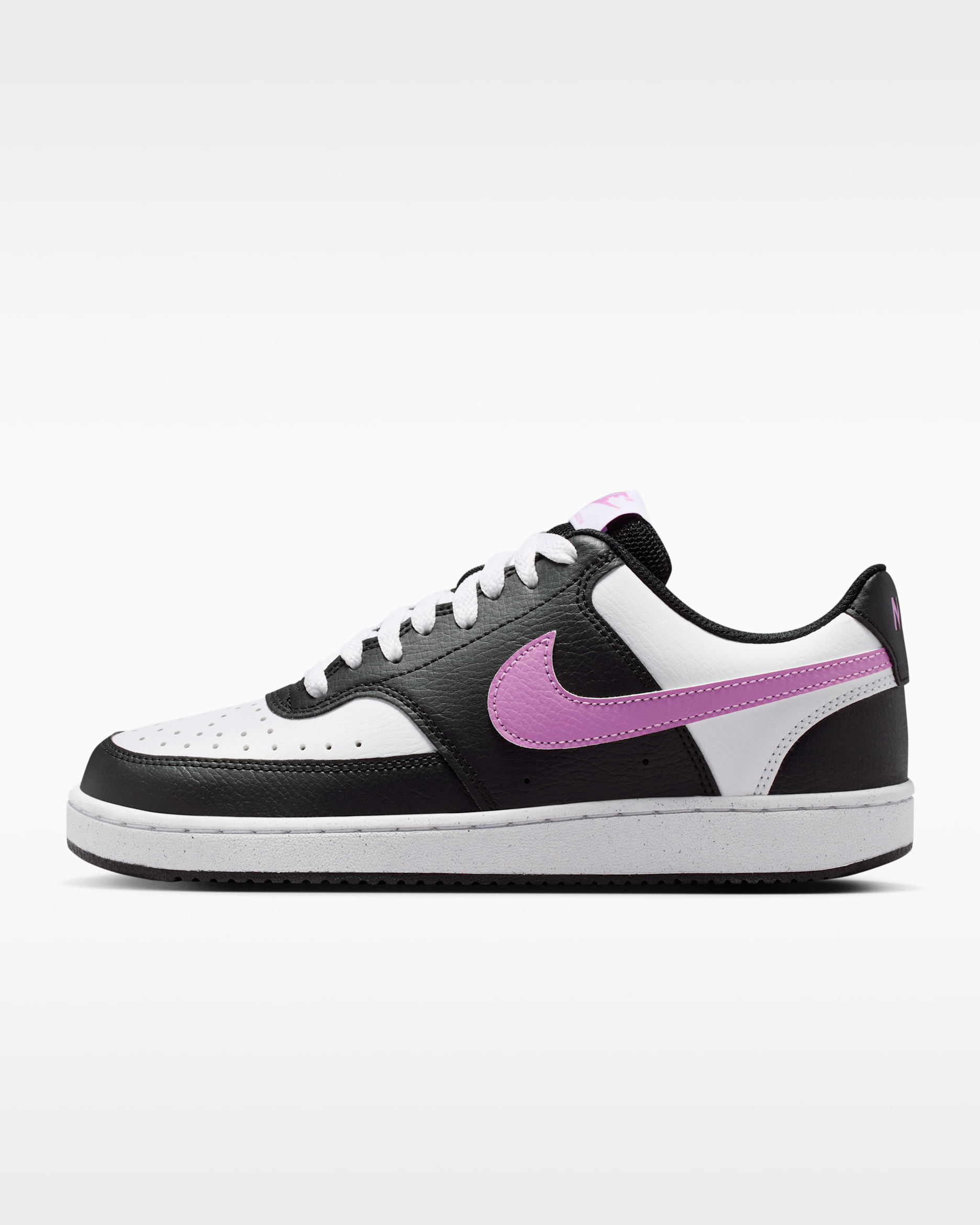 Nike Court Vision Low Next Nature Women's Shoes - Black/White/Light Magenta