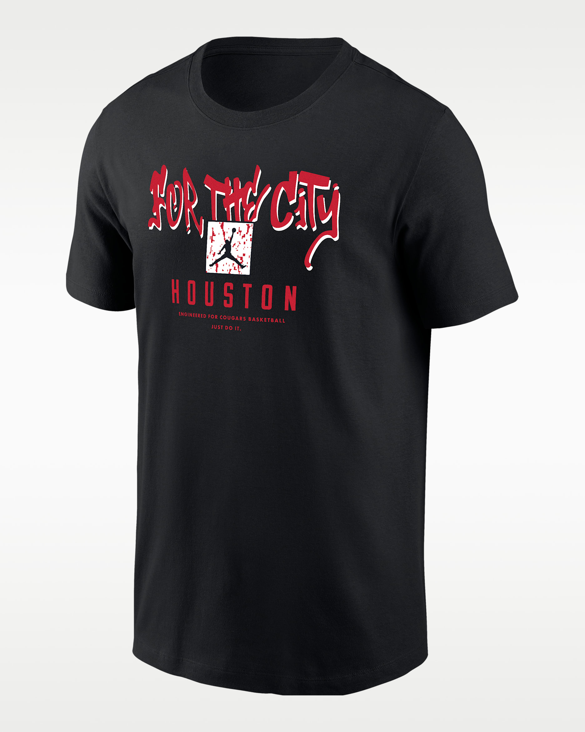 Houston Cougars Street Style Men's Nike NCAA Short-Sleeve T-Shirt - Black