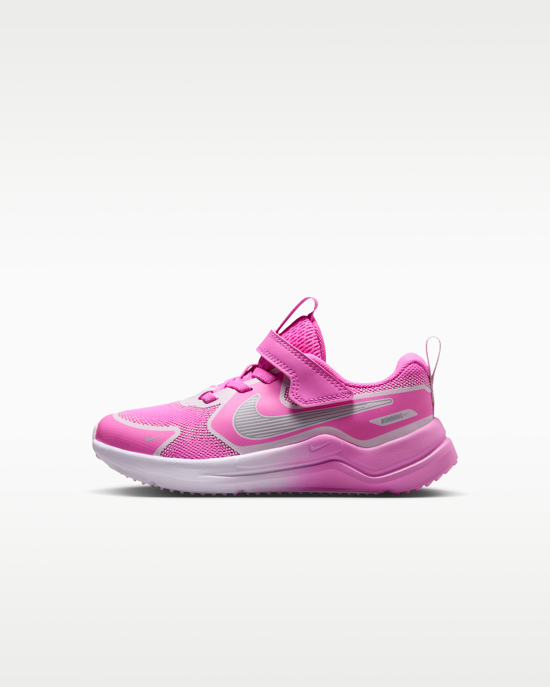 Nike Cosmic Runner Swoosh Little Kids' Running Shoes - Playful Pink/Bleached Lilac/Black