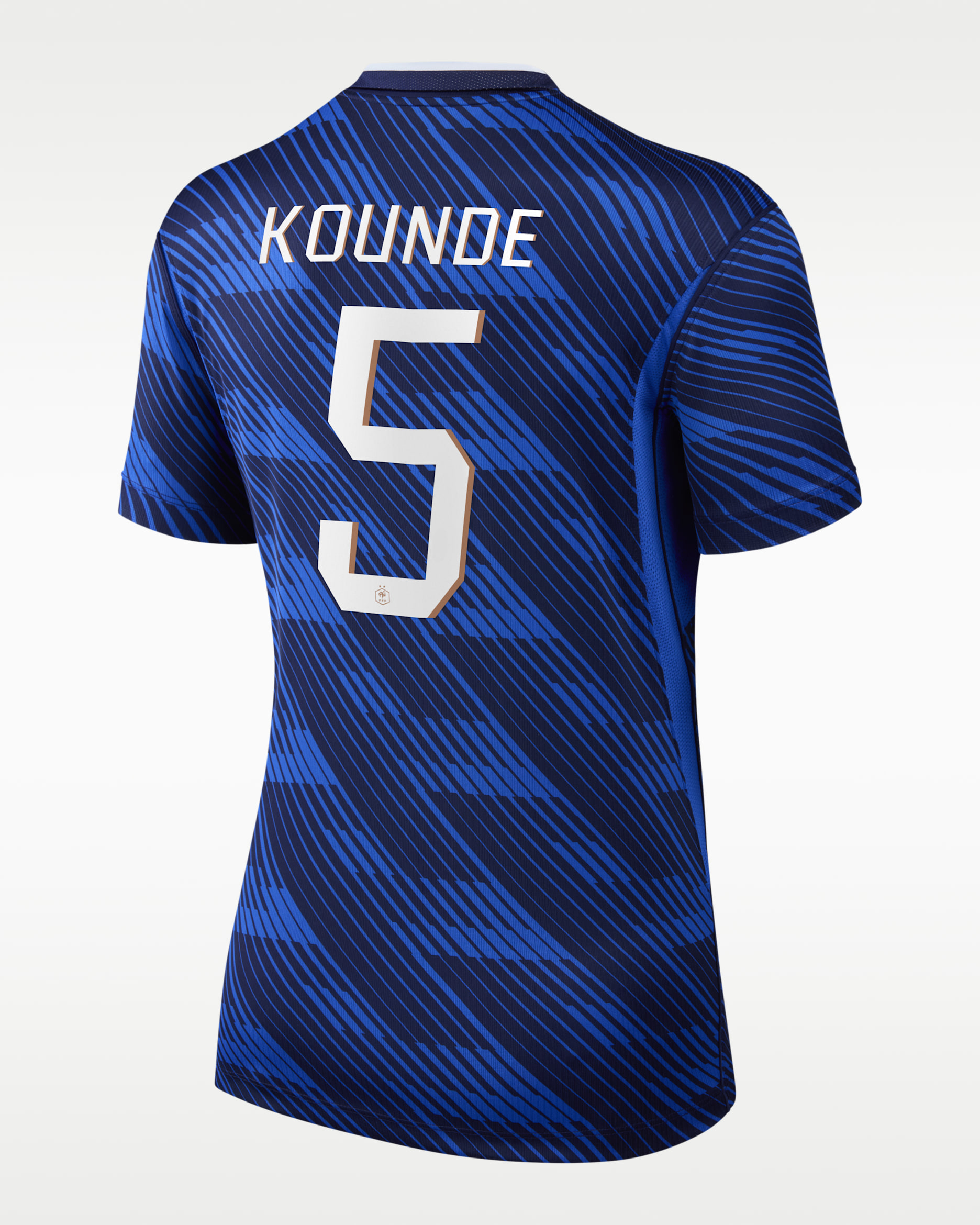 Jules Koundé France National Team 2026 Stadium Home Women's Nike Dri-FIT Soccer Jersey - Blue
