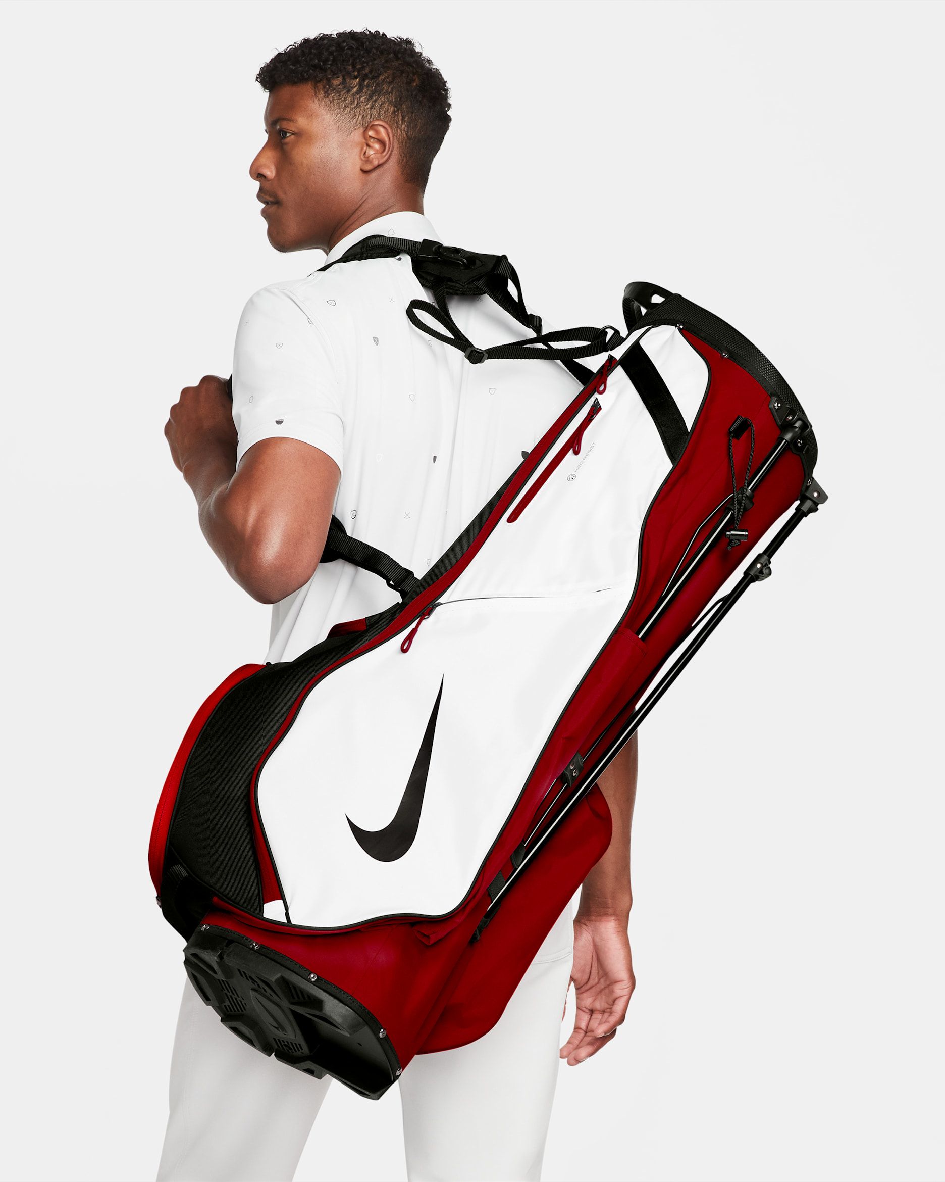 Nike Air Sport 2 Golf Bag - University Red/Black