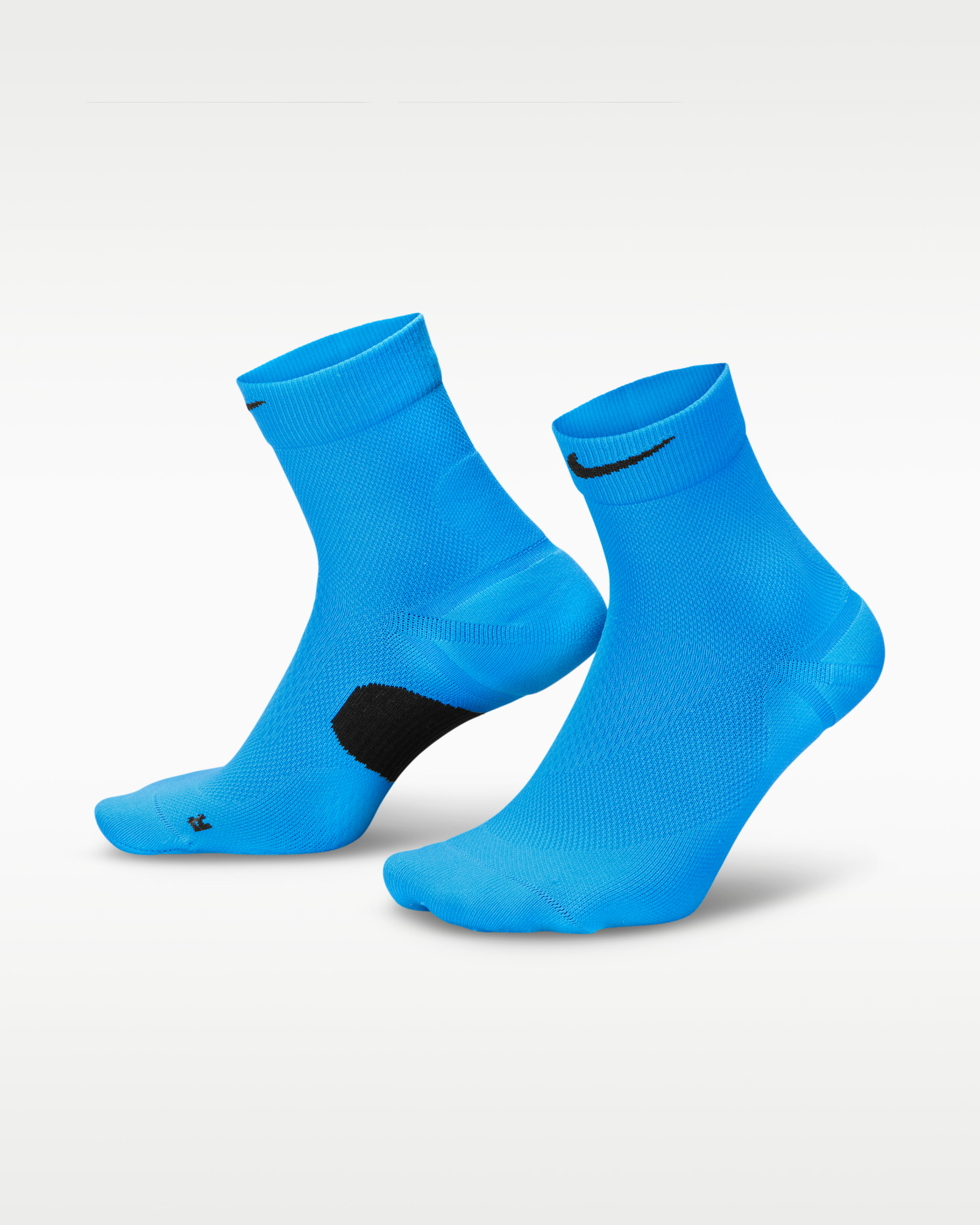 Nike Running Midweight Micro Crew Socks (1 Pair) - Blue Hero/Black