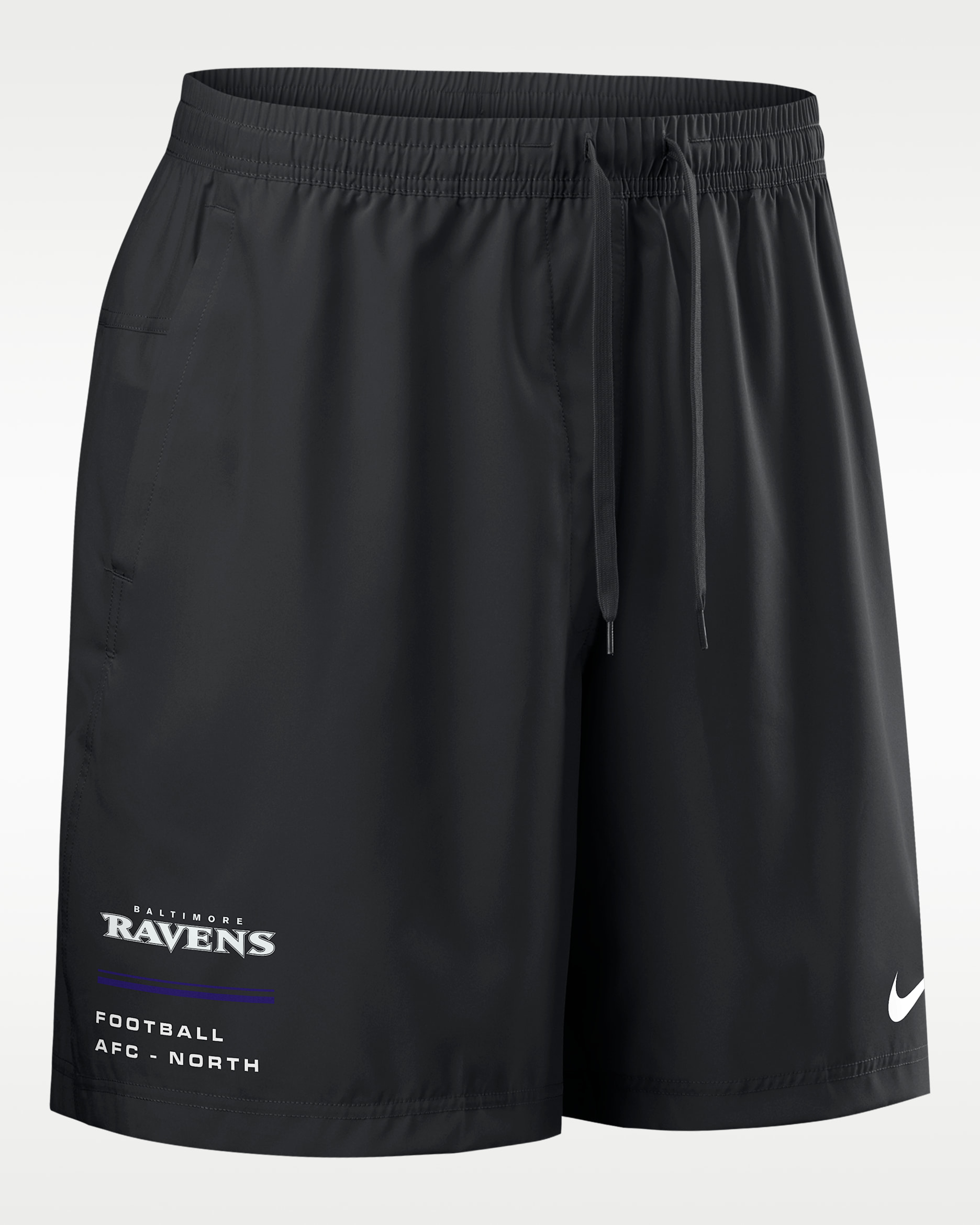 Baltimore Ravens Men's Nike NFL Woven Shorts - Black