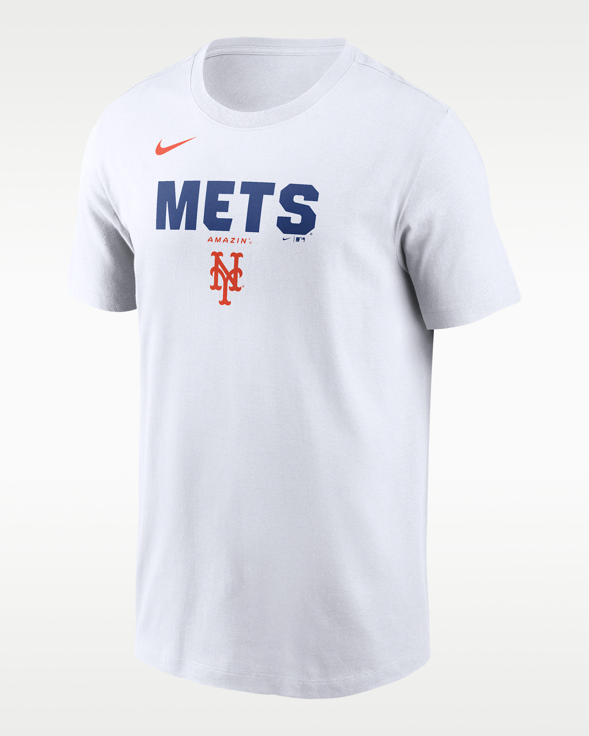 New York Mets Bold Team Name Men's Nike MLB T-Shirt - White