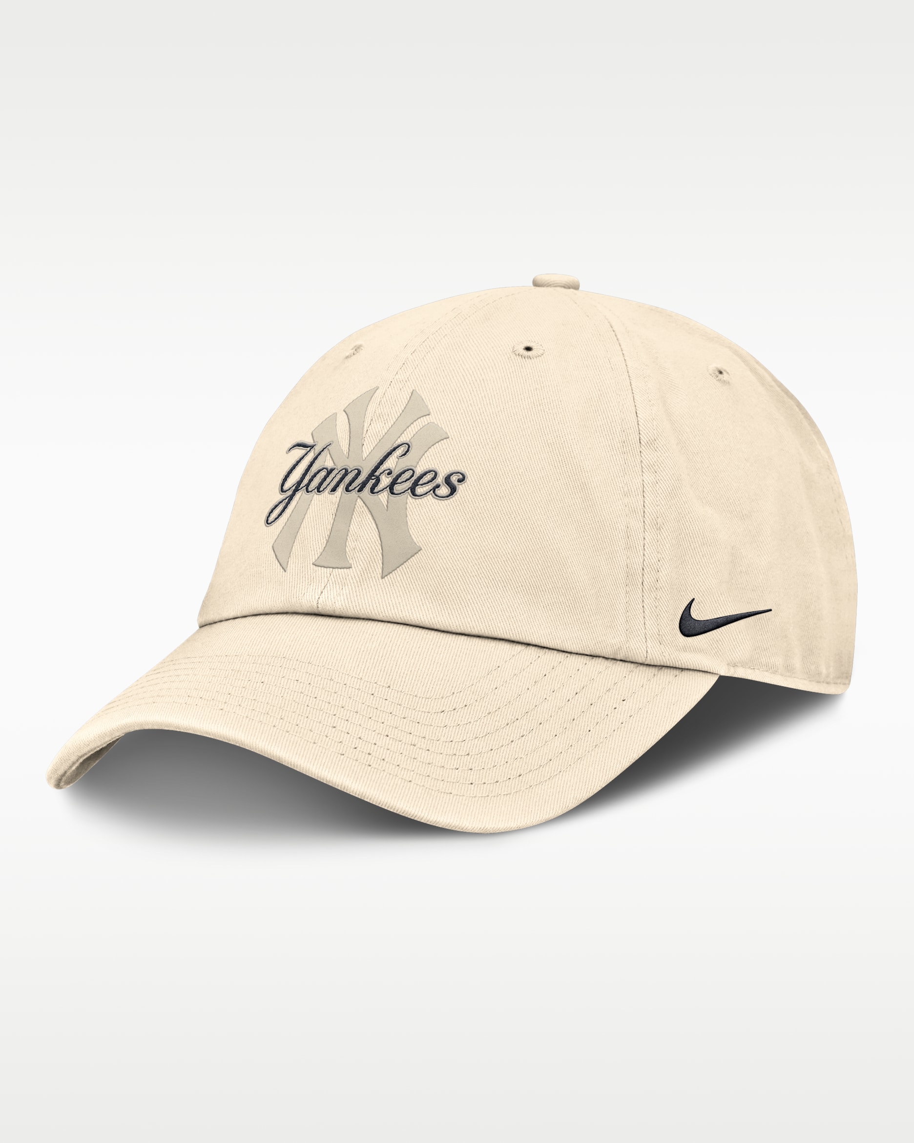 Gorra de algodón orgánico sin estructura para hombre Nike Statement Club New York Yankees - Natural