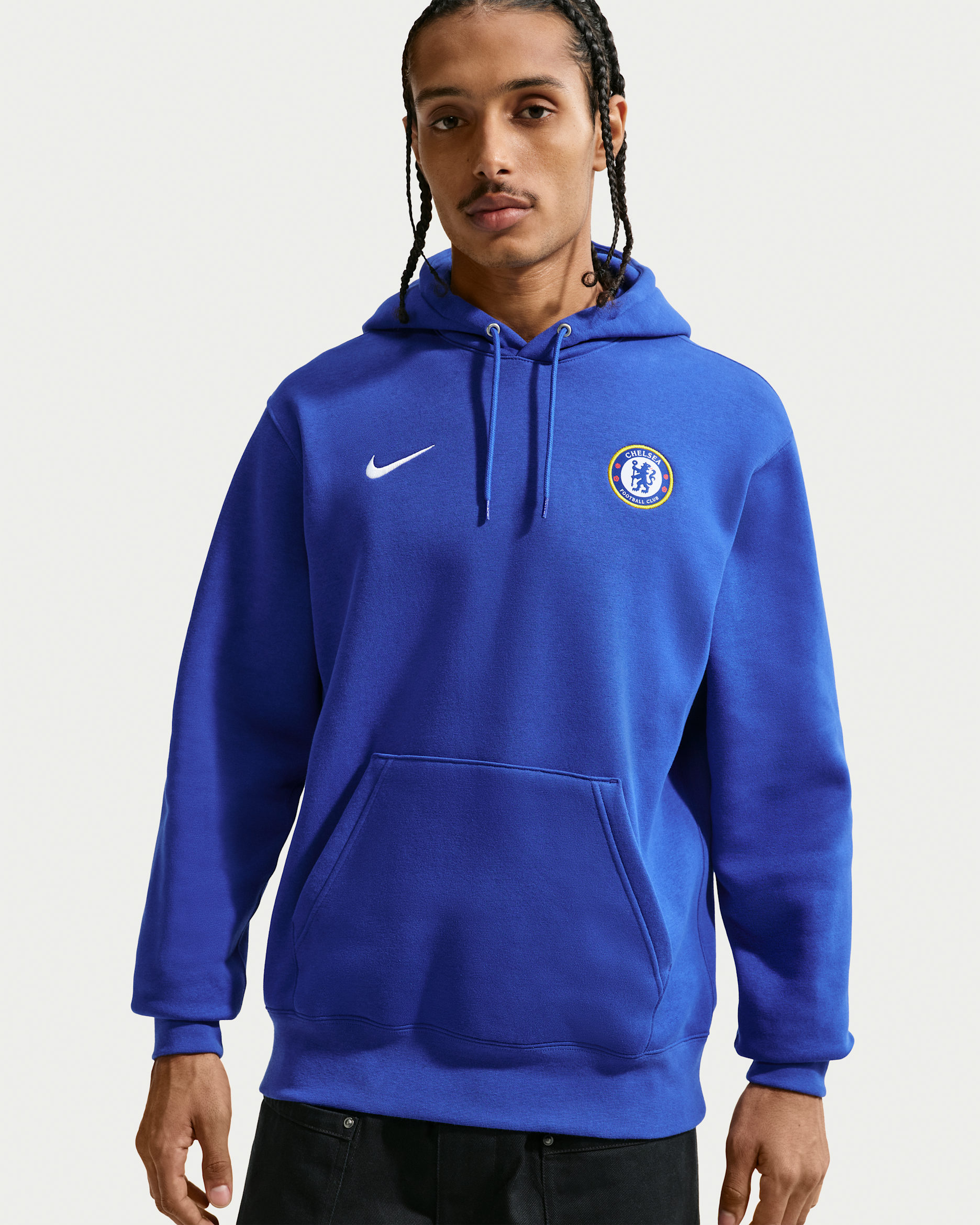 Fotbollshuvtröja Chelsea FC Club Nike för män - Bright Blue/Vit