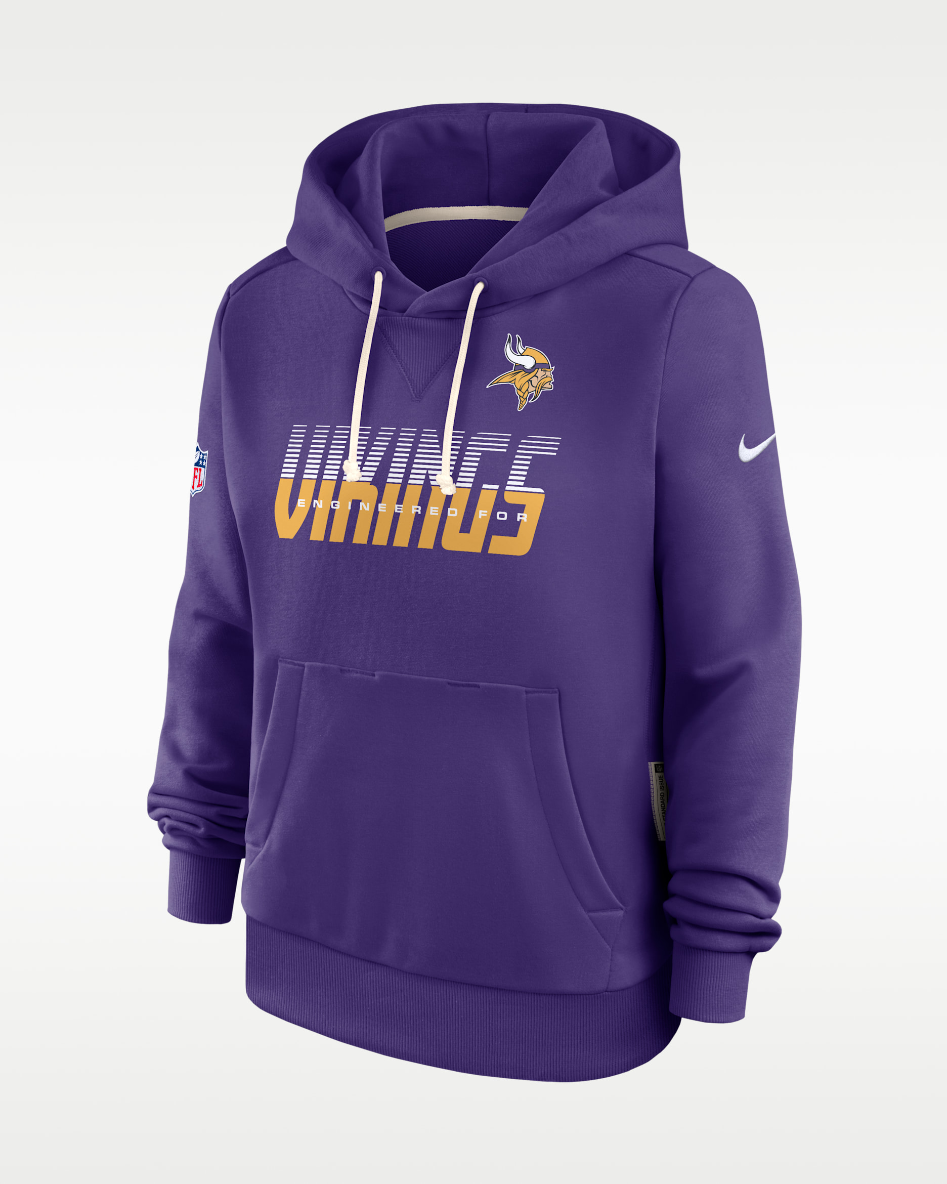 Minnesota Vikings Sideline Standard Issue Women's Nike Dri-FIT NFL Pullover Hoodie - Purple