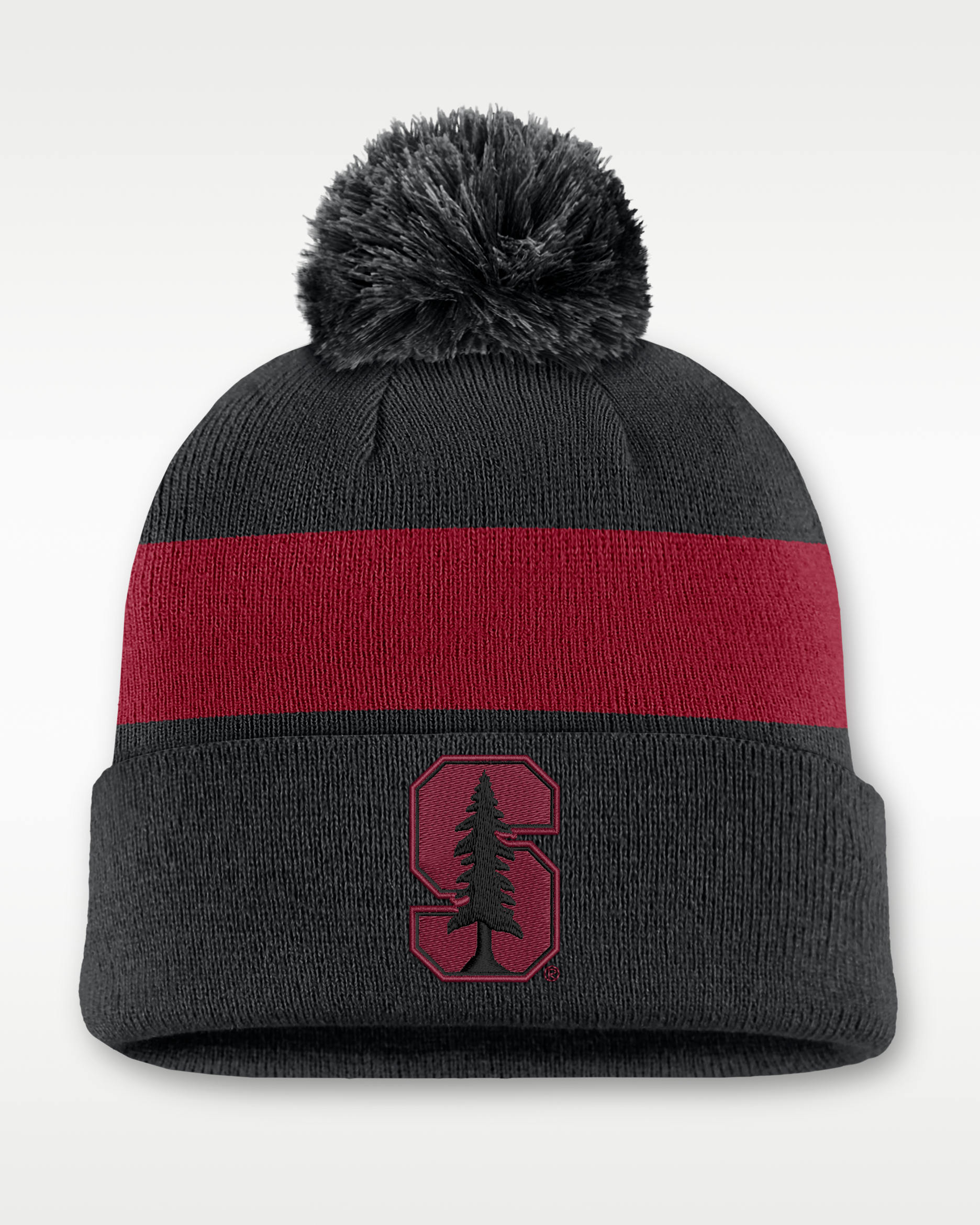 Stanford Peak Men's Nike College Cuffed Beanie - Black