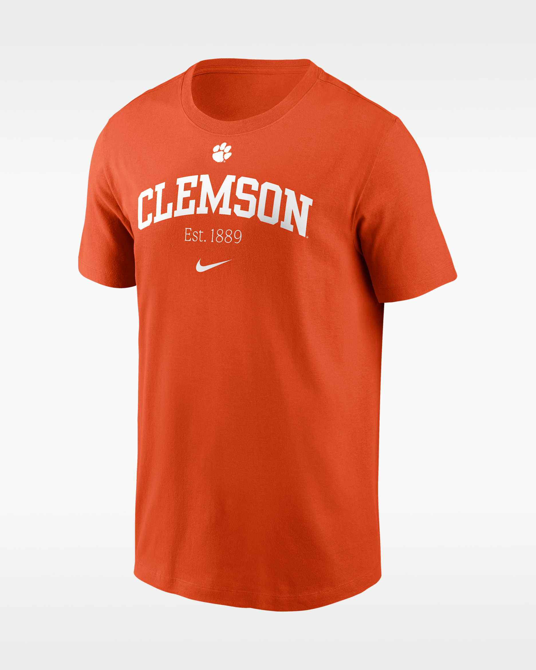Clemson Academic Arch Men's Nike College T-Shirt - Orange