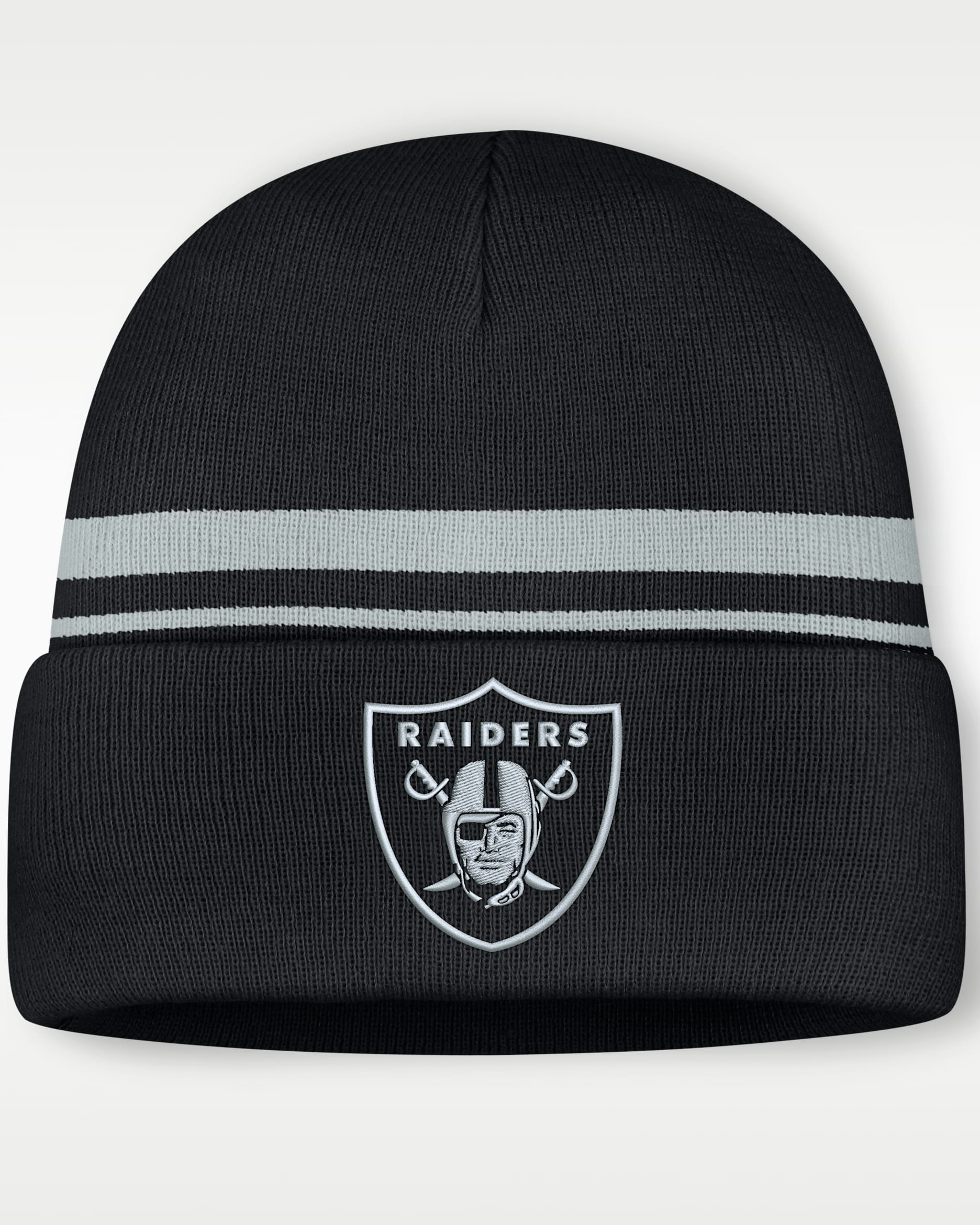 Las Vegas Raiders Primetime Utility Men's Nike NFL Cuffed Beanie - Black