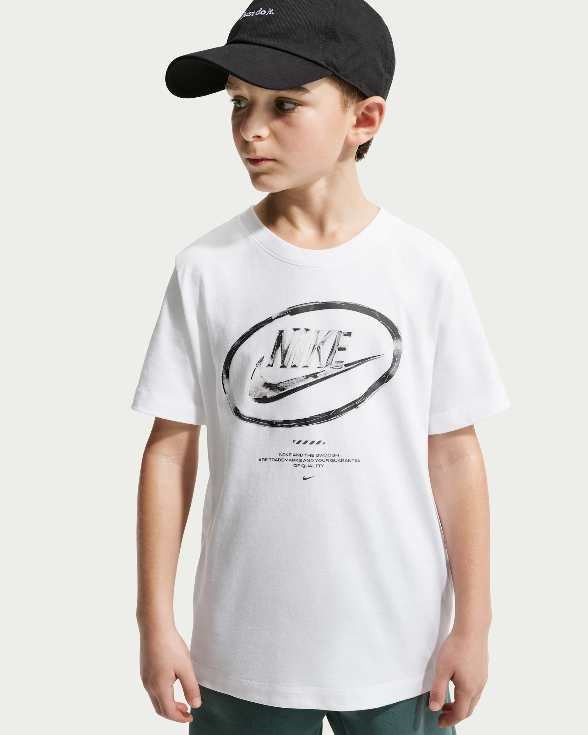 Nike Sportswear Big Kids' T-Shirt - White