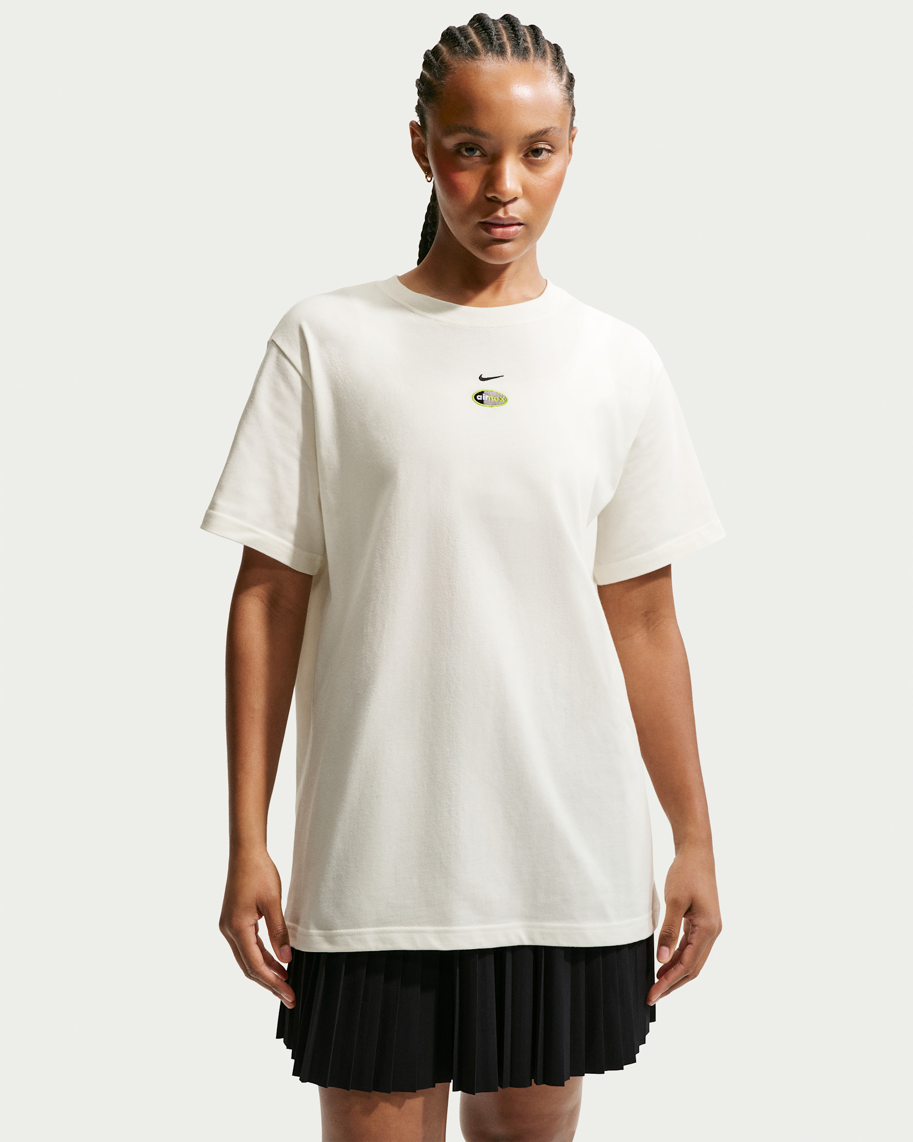 Playera de manga corta oversized para mujer Nike Sportswear Air Max - Vela