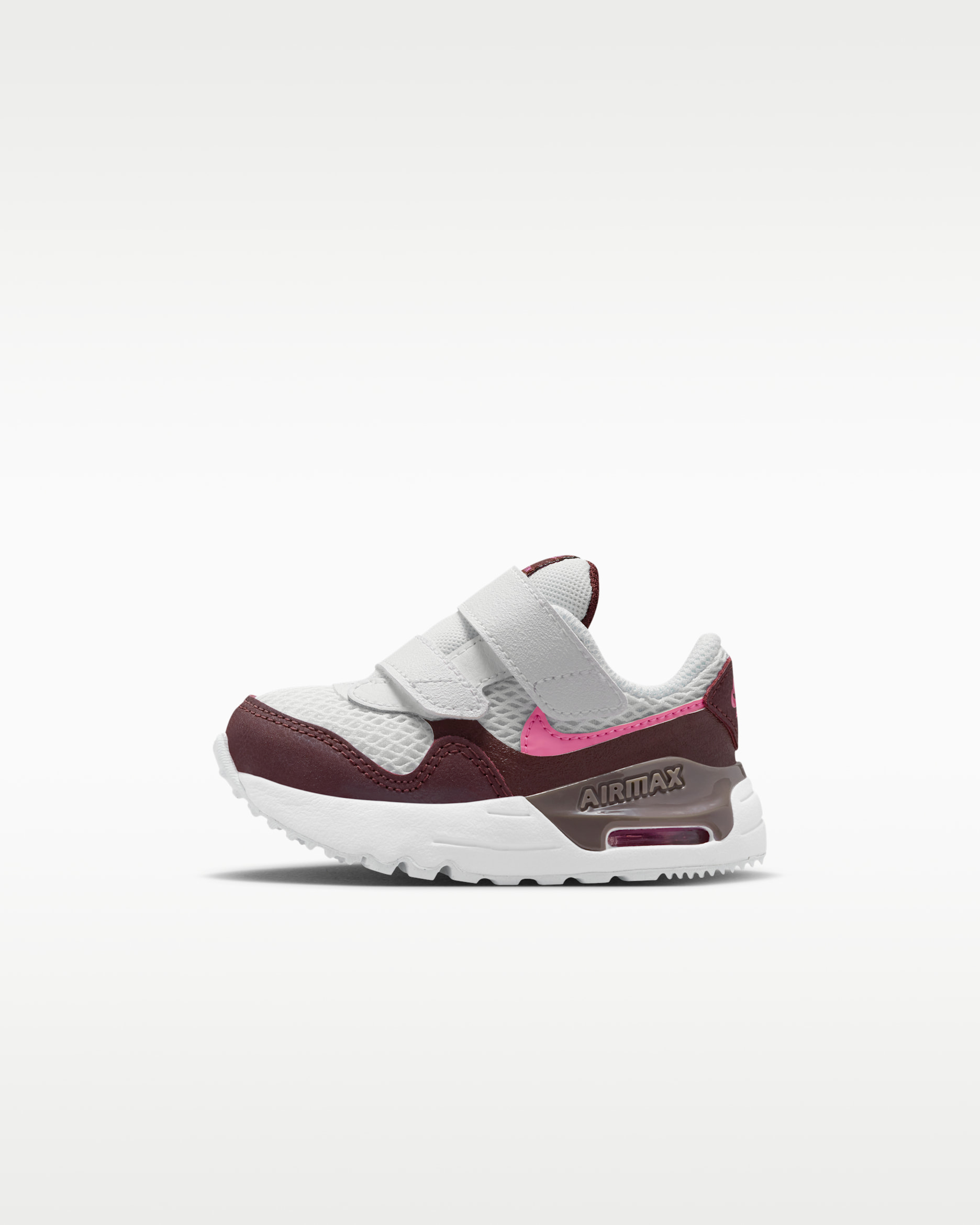 ナイキ エア マックス SYSTM ベビーシューズ - ホワイト/バーガンディクラッシュ/バイオレットオール/プレイフルピンク