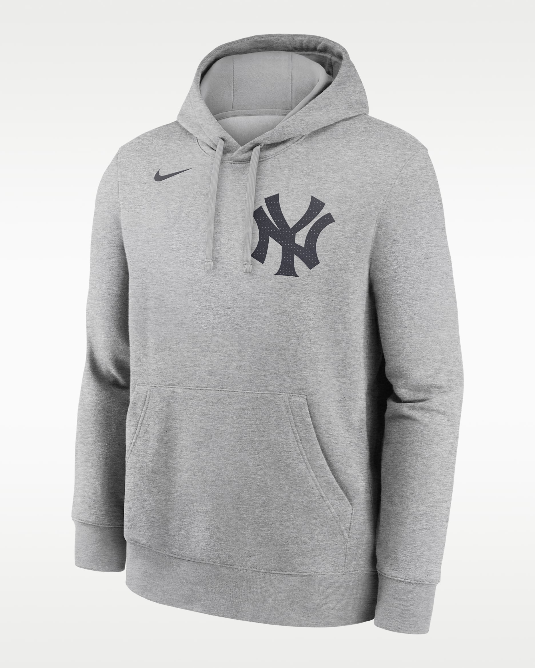 Sudadera con gorro sin cierre Nike de la MLB para hombre Aaron Judge New York Yankees Club - Gris