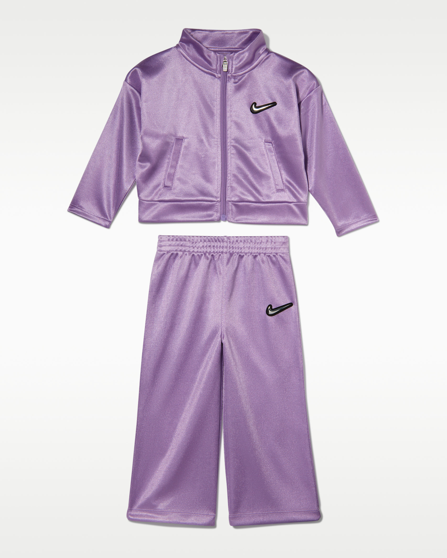 Nike Baby (12-24M) Swoosh Sparkle 2-Piece Track Set - Violet Star