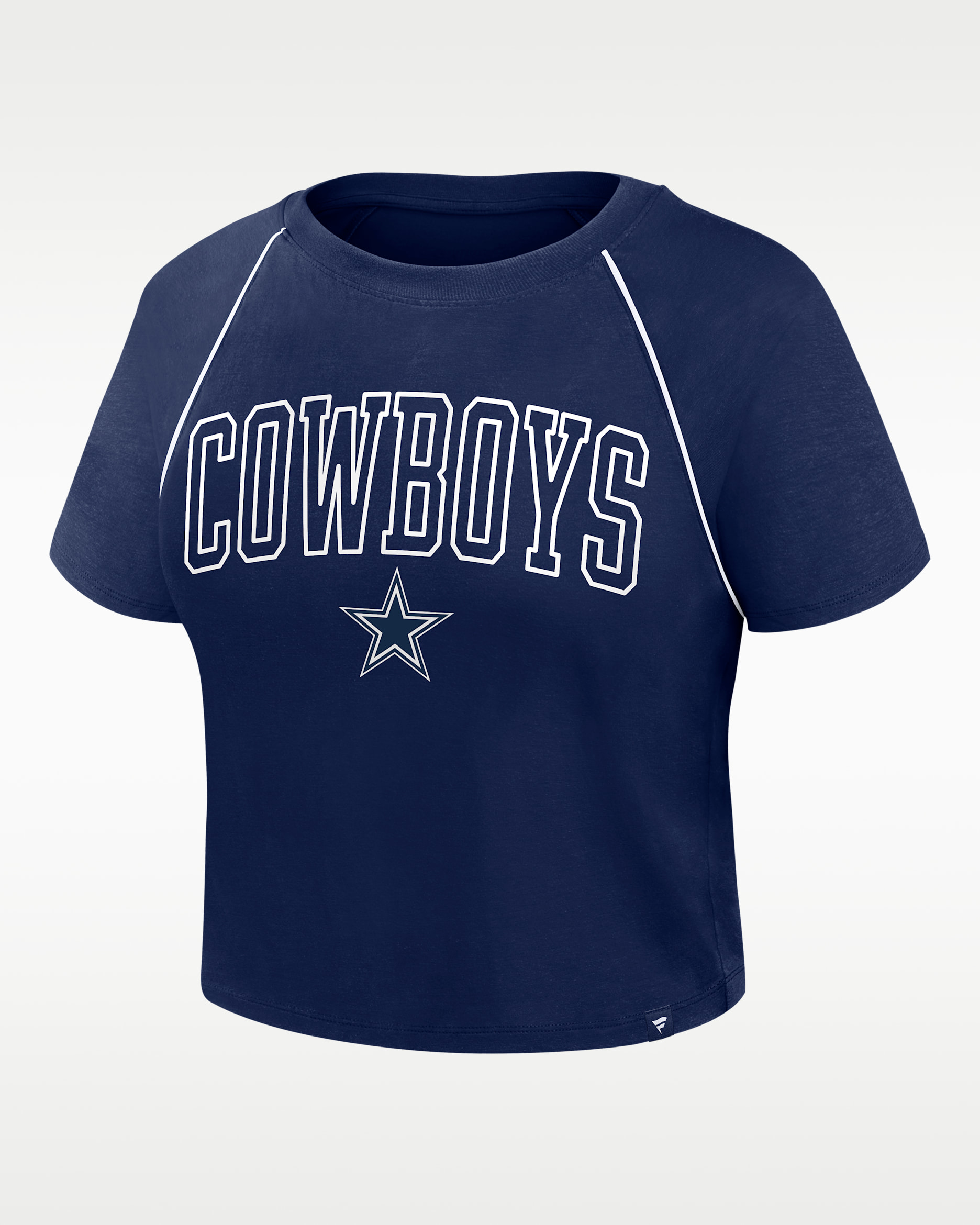 Dallas Cowboys Offensive Scheme Women's Nike NFL Cropped T-Shirt - Navy
