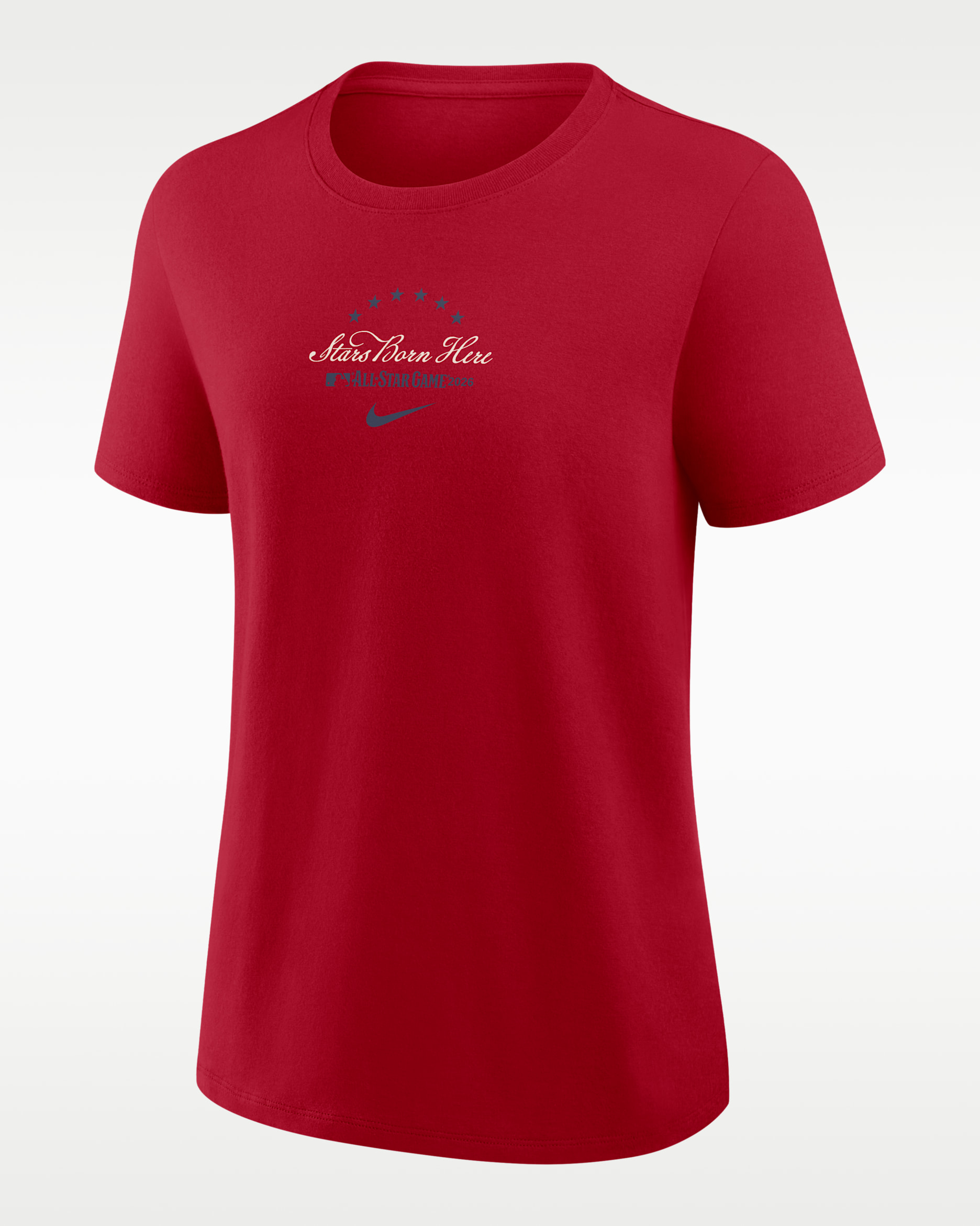 2026 All-Star Game Two-Hit Ring The Bell Women's Nike MLB T-Shirt - Red