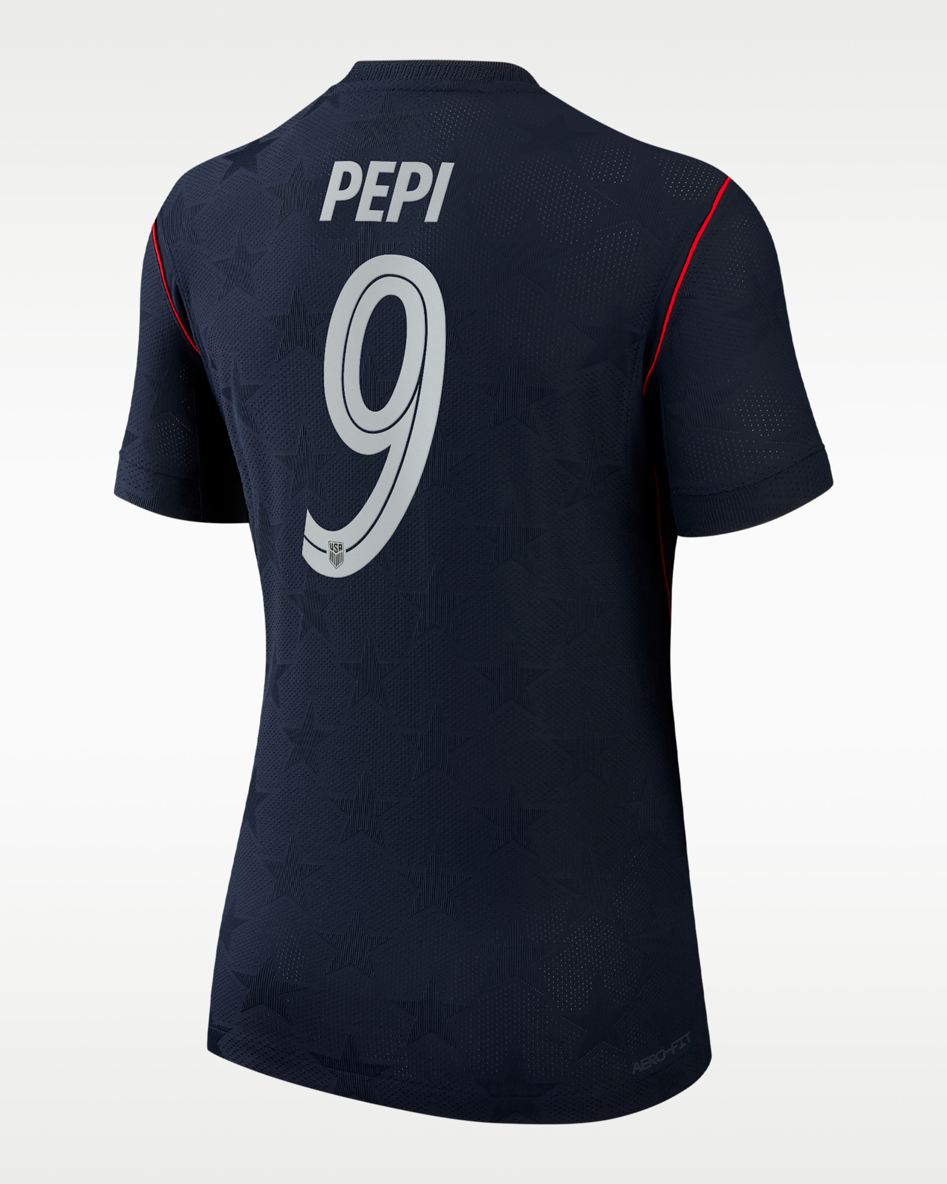 Ricardo Pepi USMNT 2026 Match Away Women's Nike Aero-FIT Soccer Jersey - College Navy
