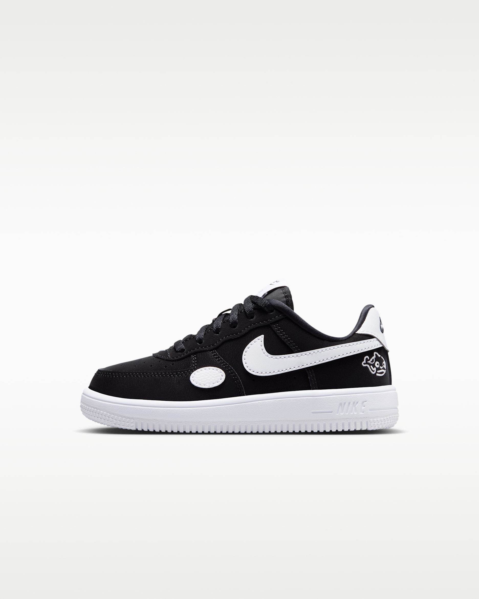 Nike Force 1 Low Younger Kids' Shoes - Black/White
