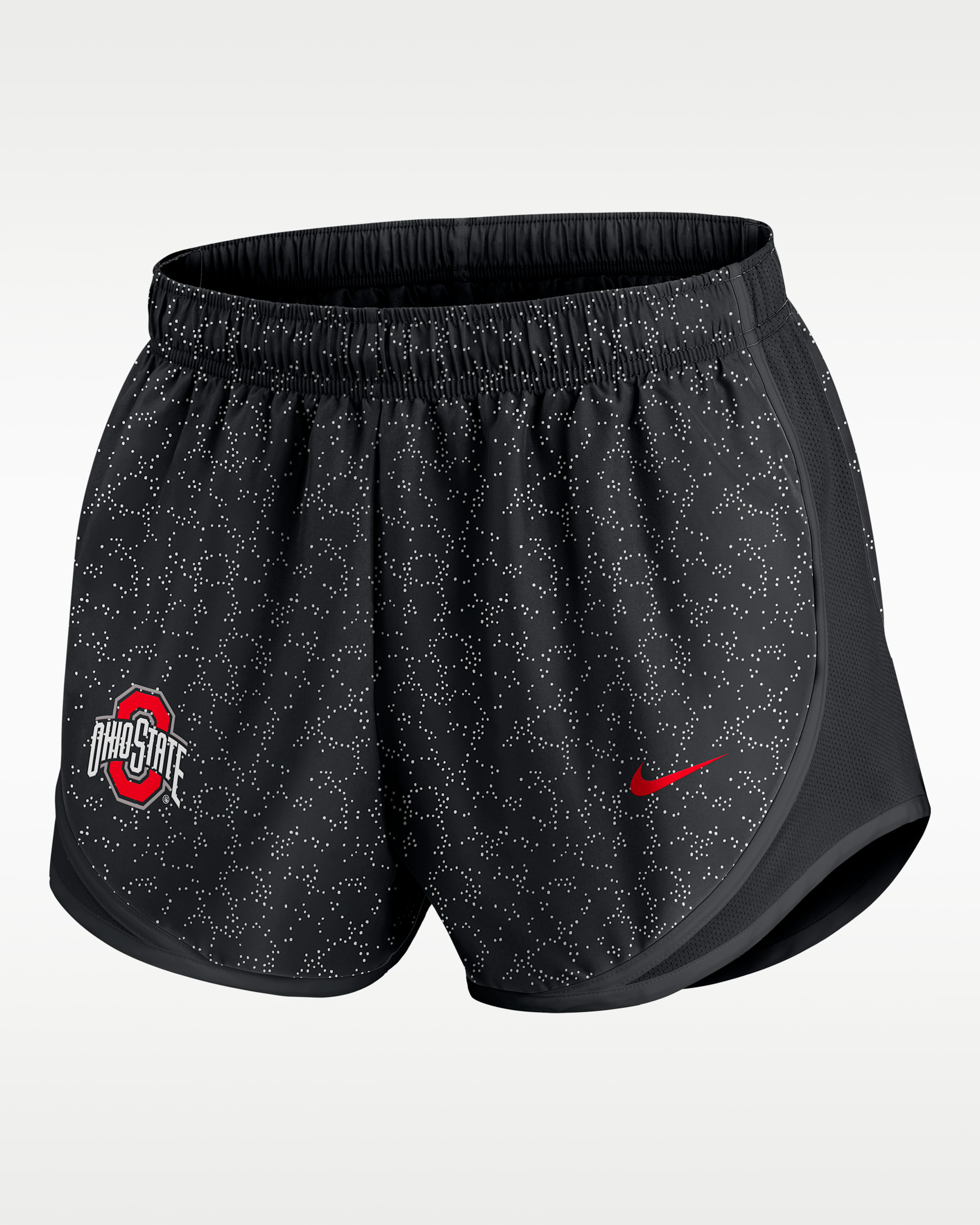 Ohio State Pattern Tempo Women's Nike College Dri-FIT Shorts - Black