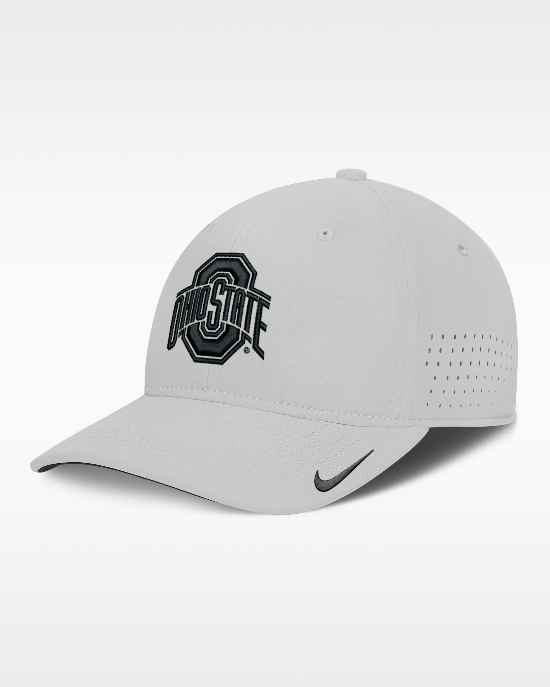 Ohio State Sideline Practice Men's Nike Dri-FIT College Hat - Grey