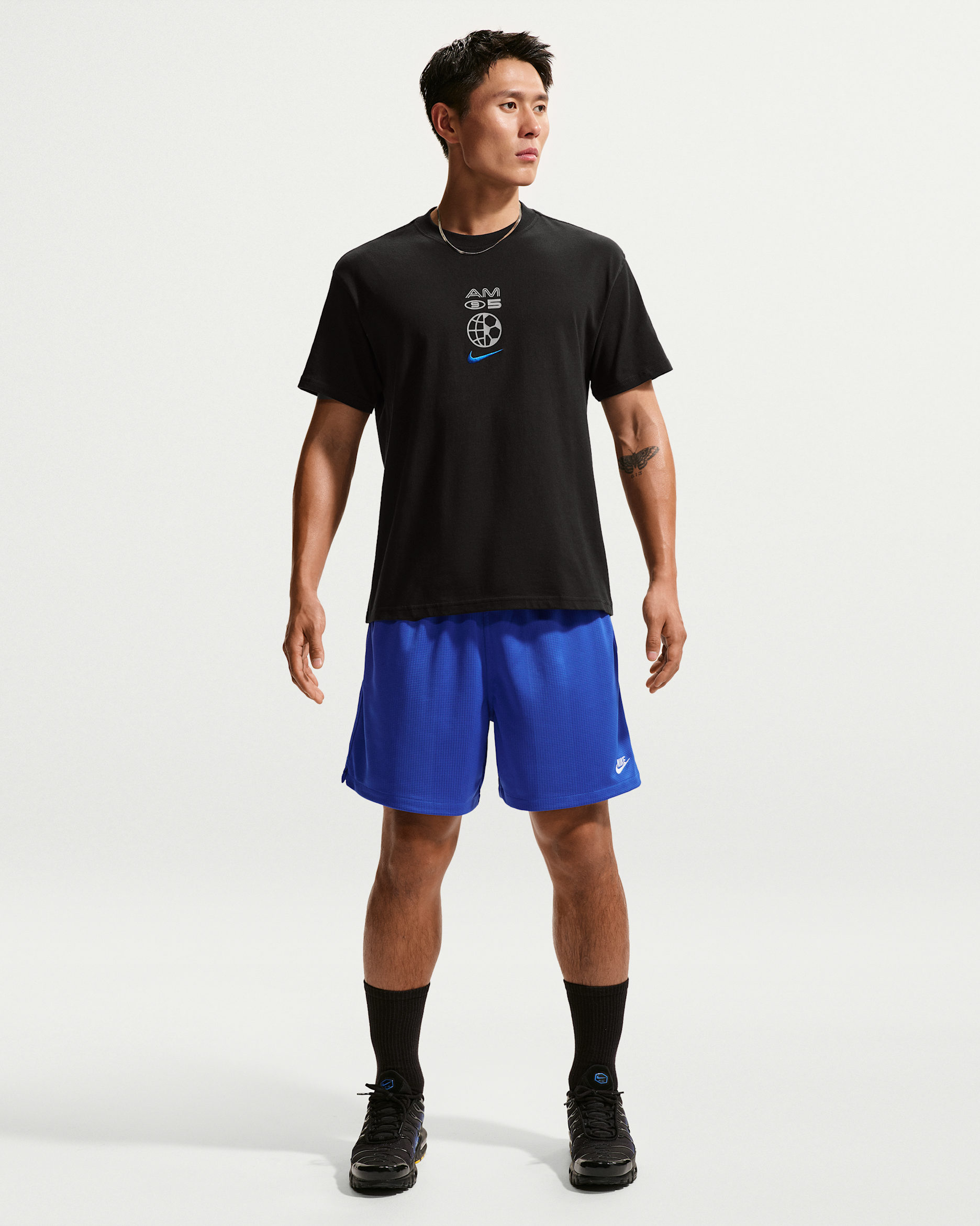 나이키 스포츠웨어 클럽 남성 플로우 쇼츠 - 게임 로얄/하이드로젠 블루