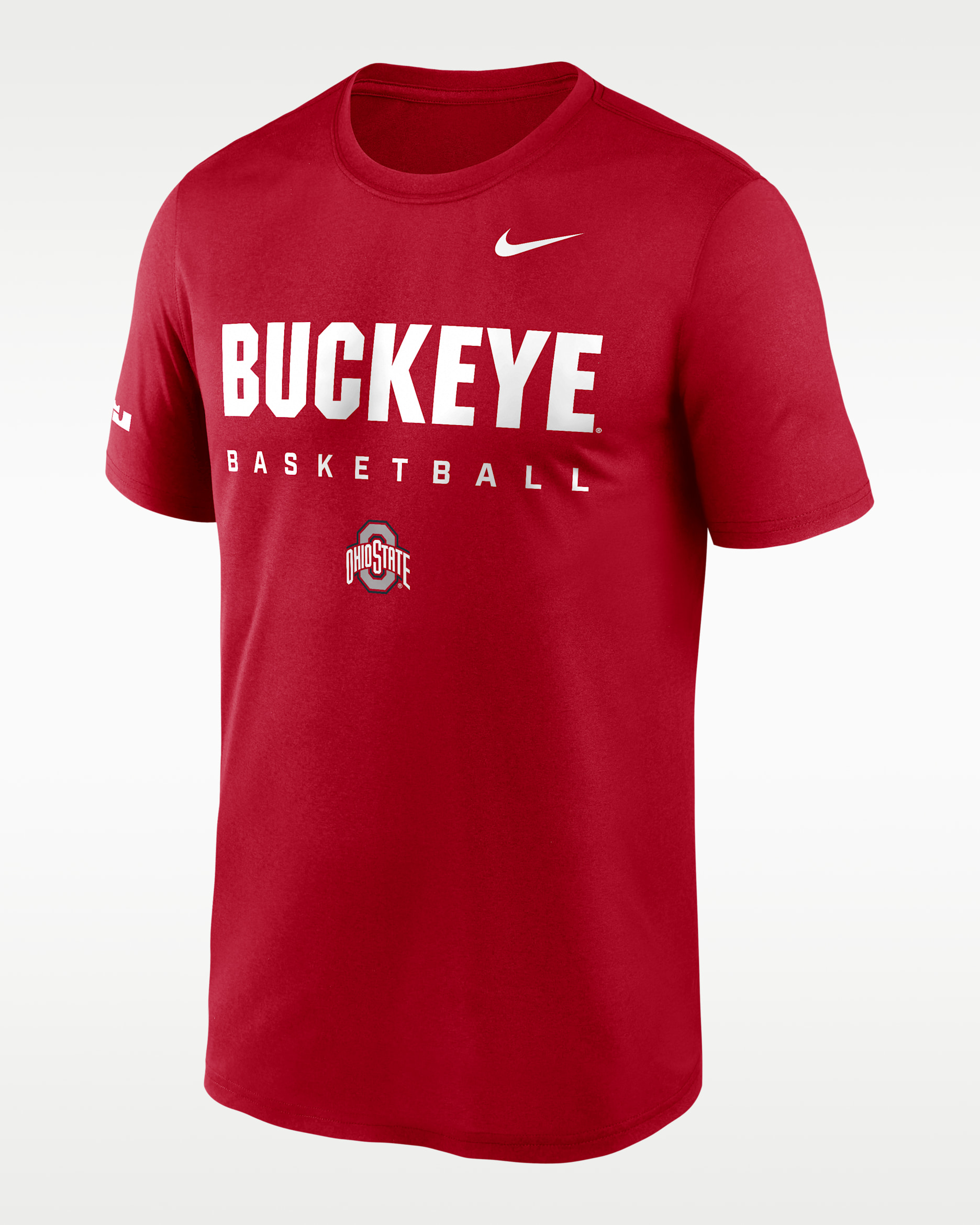 Ohio State Courtside Basketball Legend Men's Nike Dri-FIT College T-Shirt - Scarlet