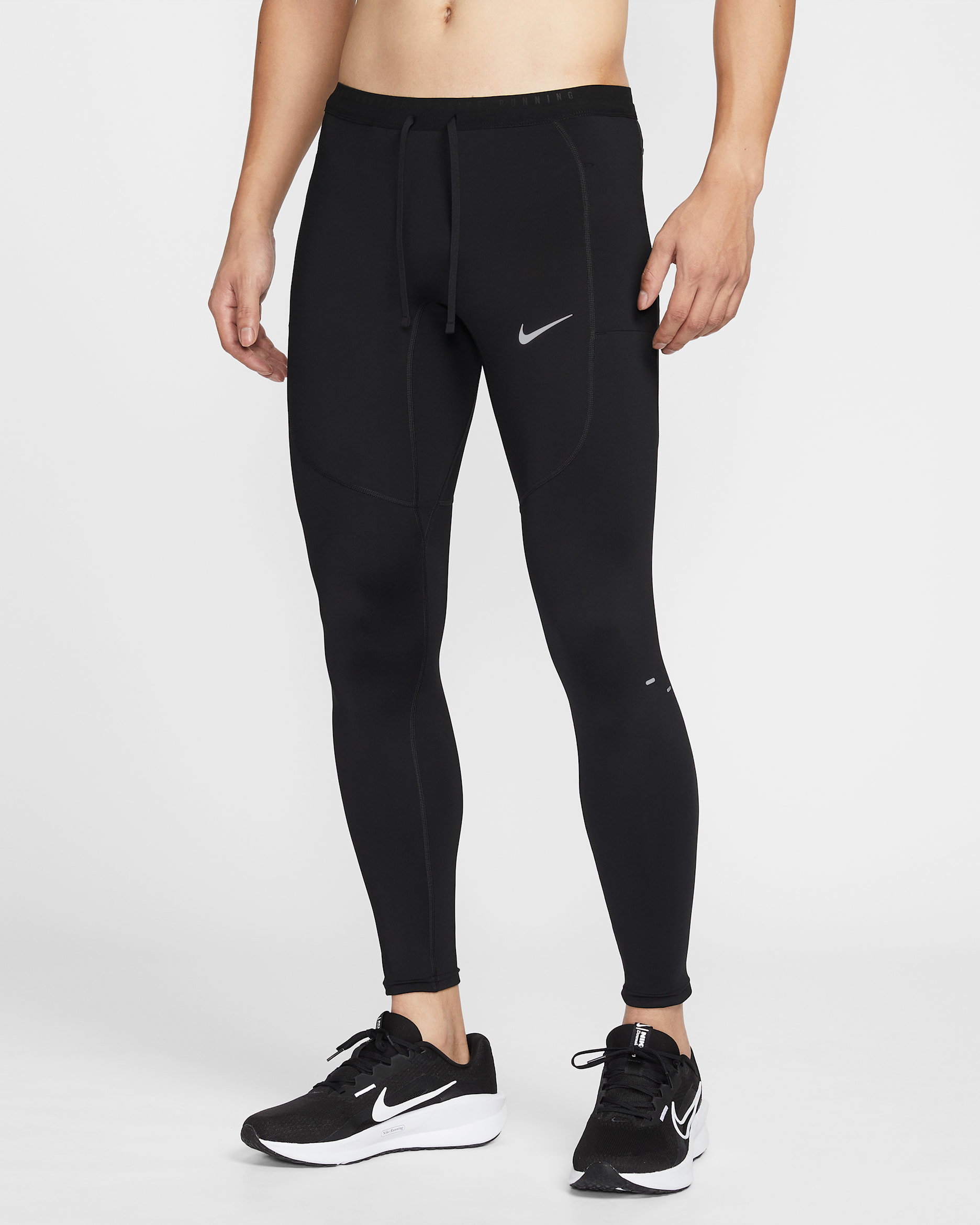 ナイキ ストライド メンズ Dri-FIT ランニングタイツ - ブラック