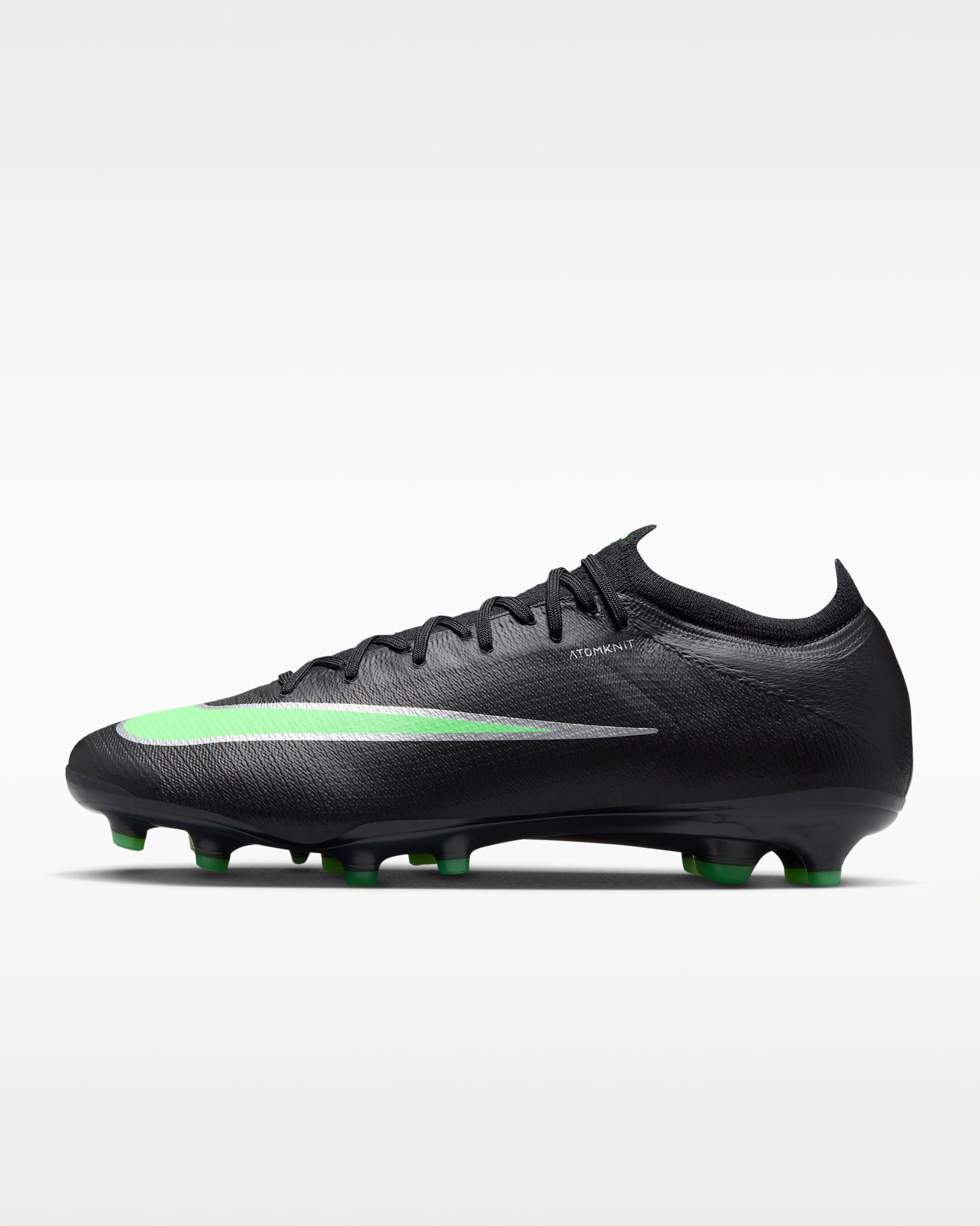 Nike Mercurial Vapor 17 Elite Artificial-Grass Low-Top Football Boots - Black/Black/Illusion Green