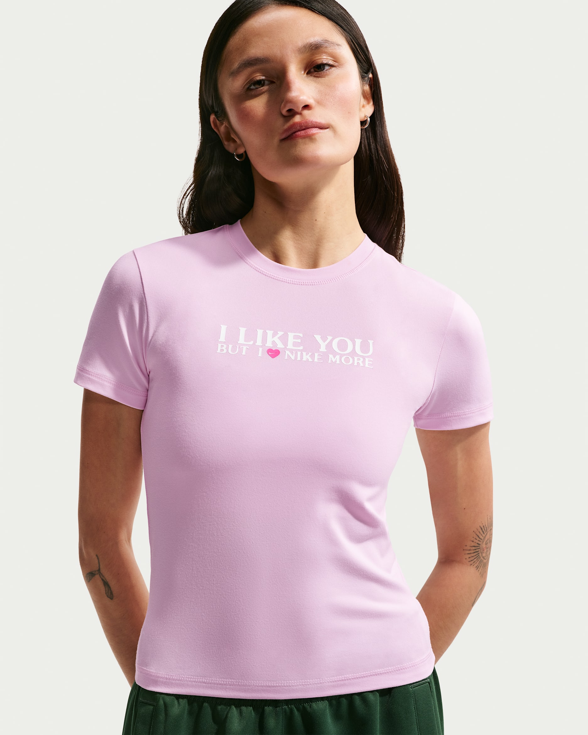 Nike Sportswear T-shirt met korte mouwen voor dames - Pink Foam