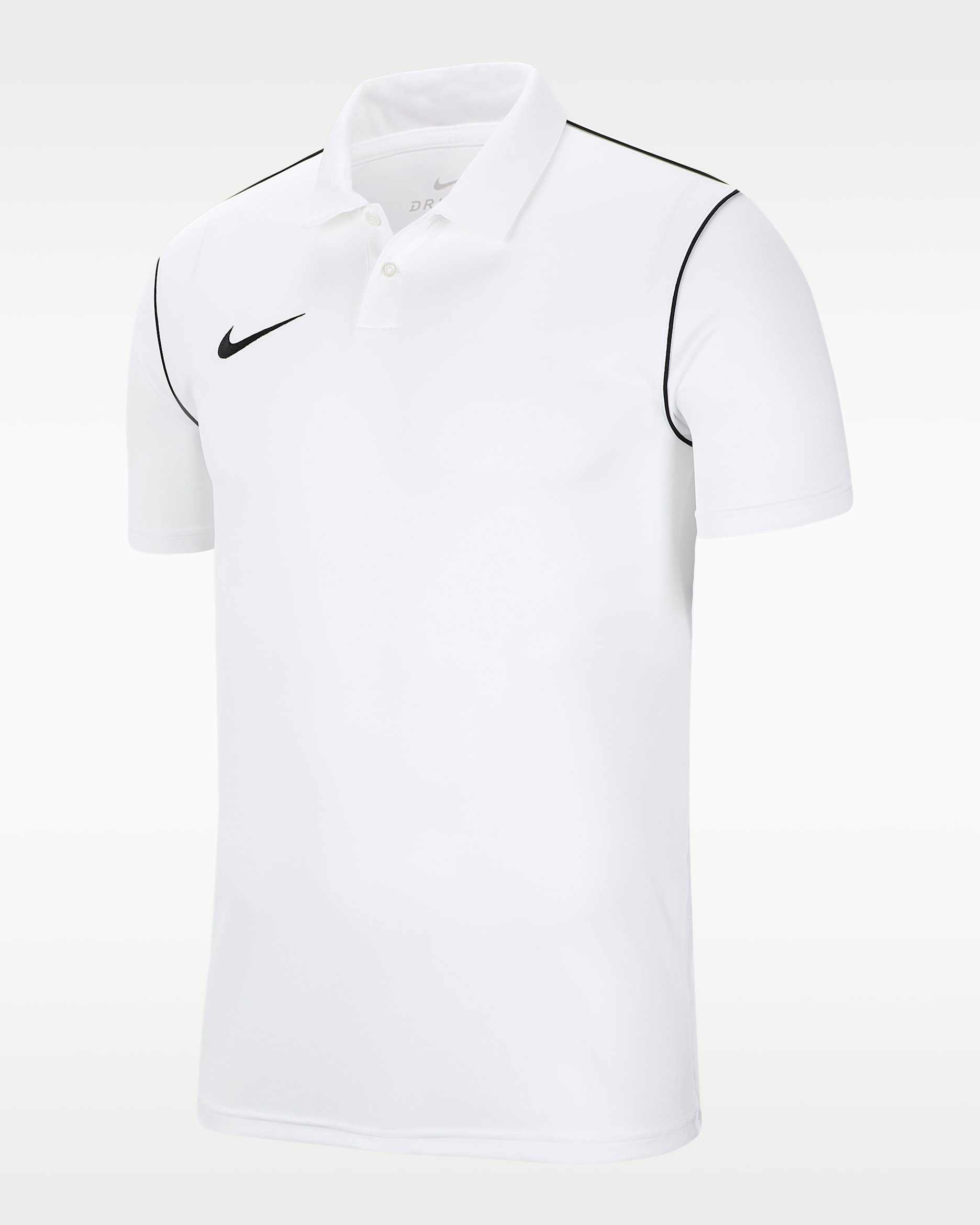 ナイキ Dri-FIT パーク メンズ サッカーポロ - ホワイト/ブラック/ブラック