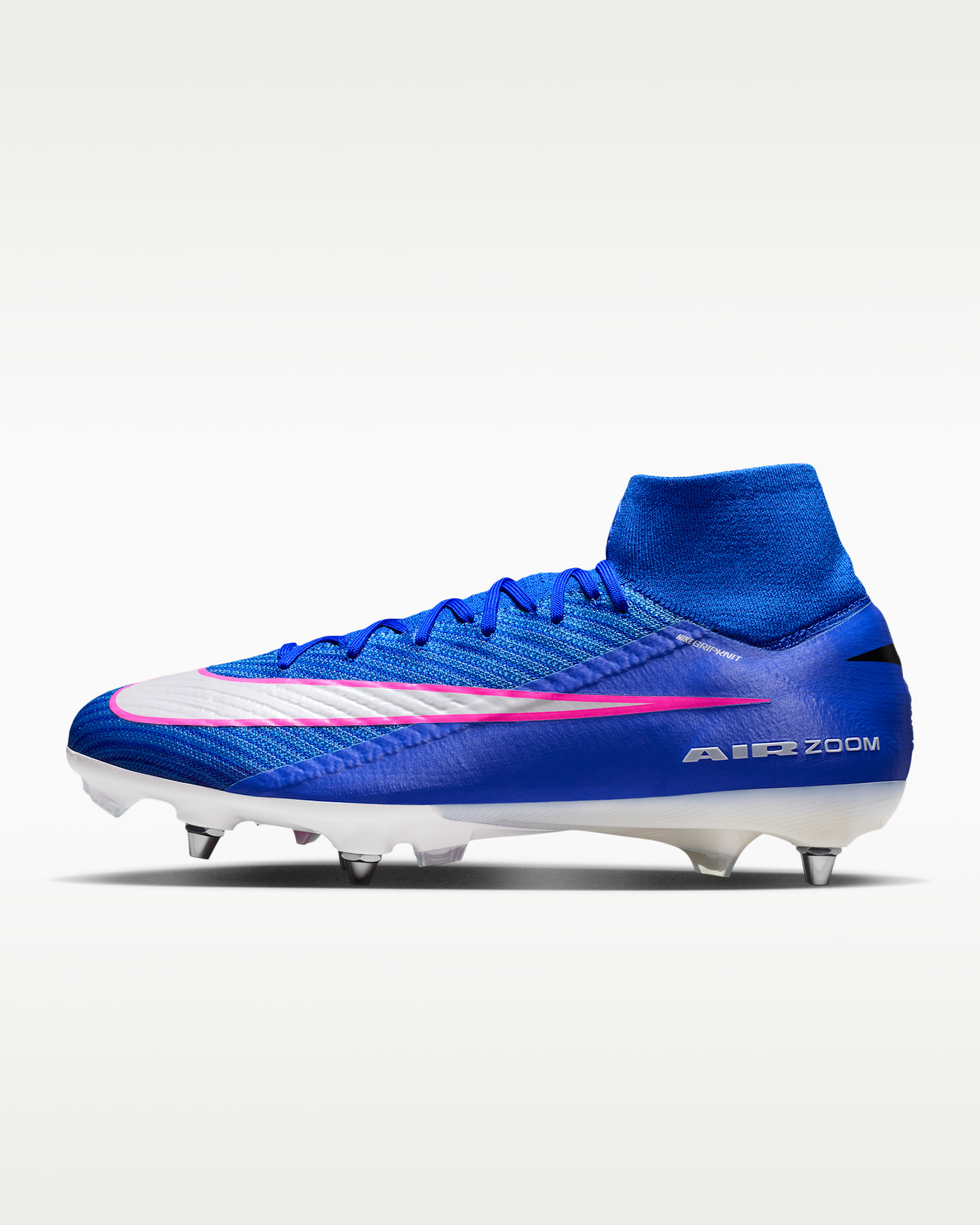 Nike Mercurial Superfly 10 Elite Soft-Ground High-Top Football Boot - Racer Blue/White