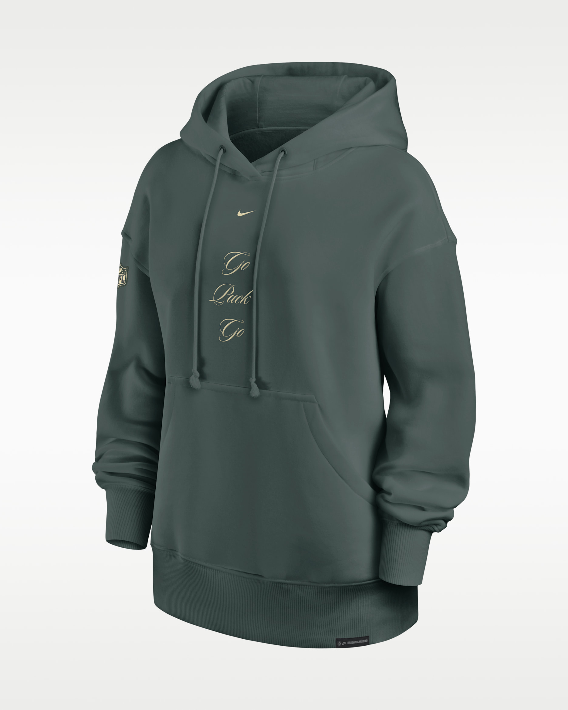 Green Bay Packers Rivalries Collection Phoenix Women's Nike NFL Oversized Pullover Hoodie - Vintage Green