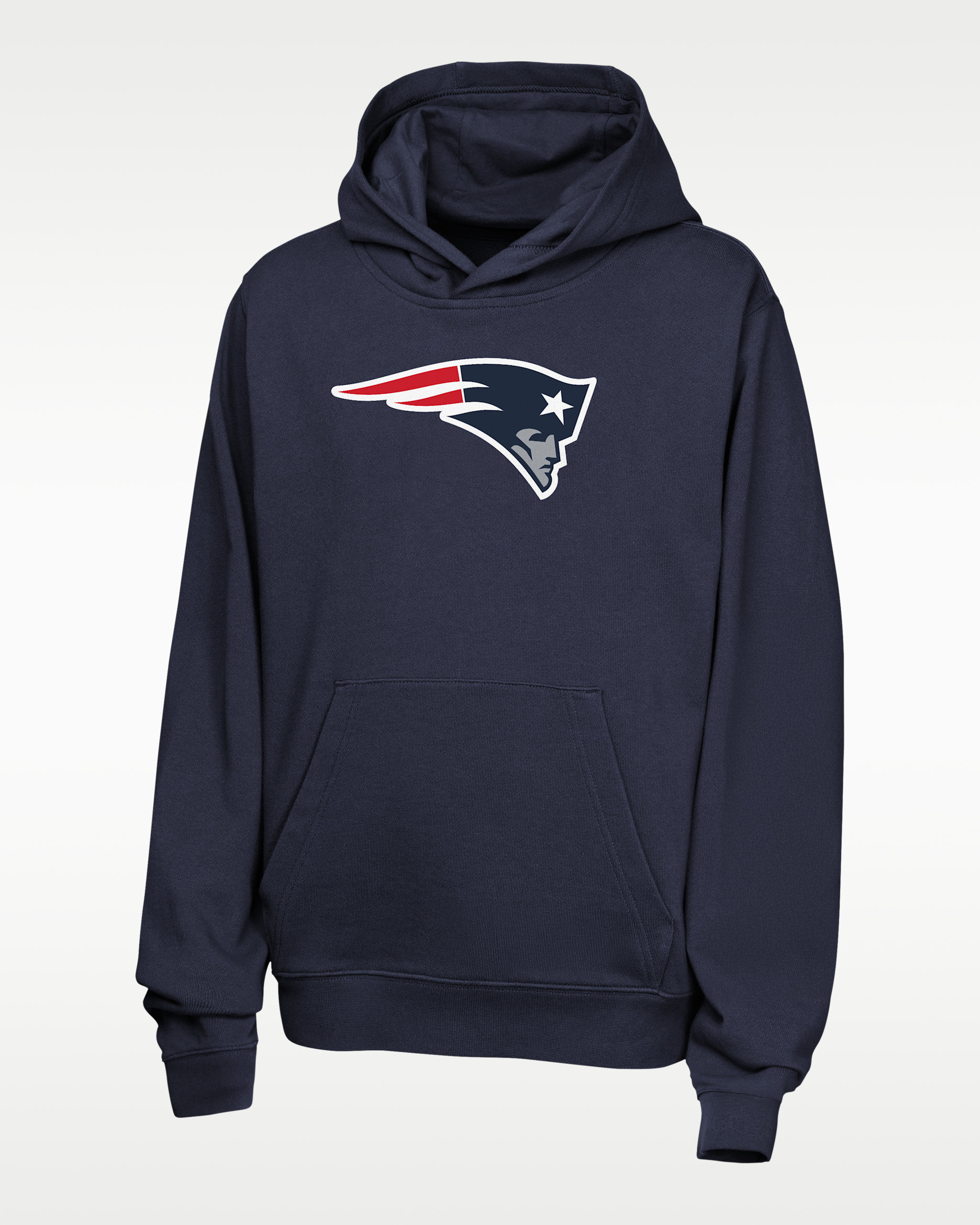 Drake Maye New England Patriots Big Kids' Nike NFL Pullover Hoodie - Navy