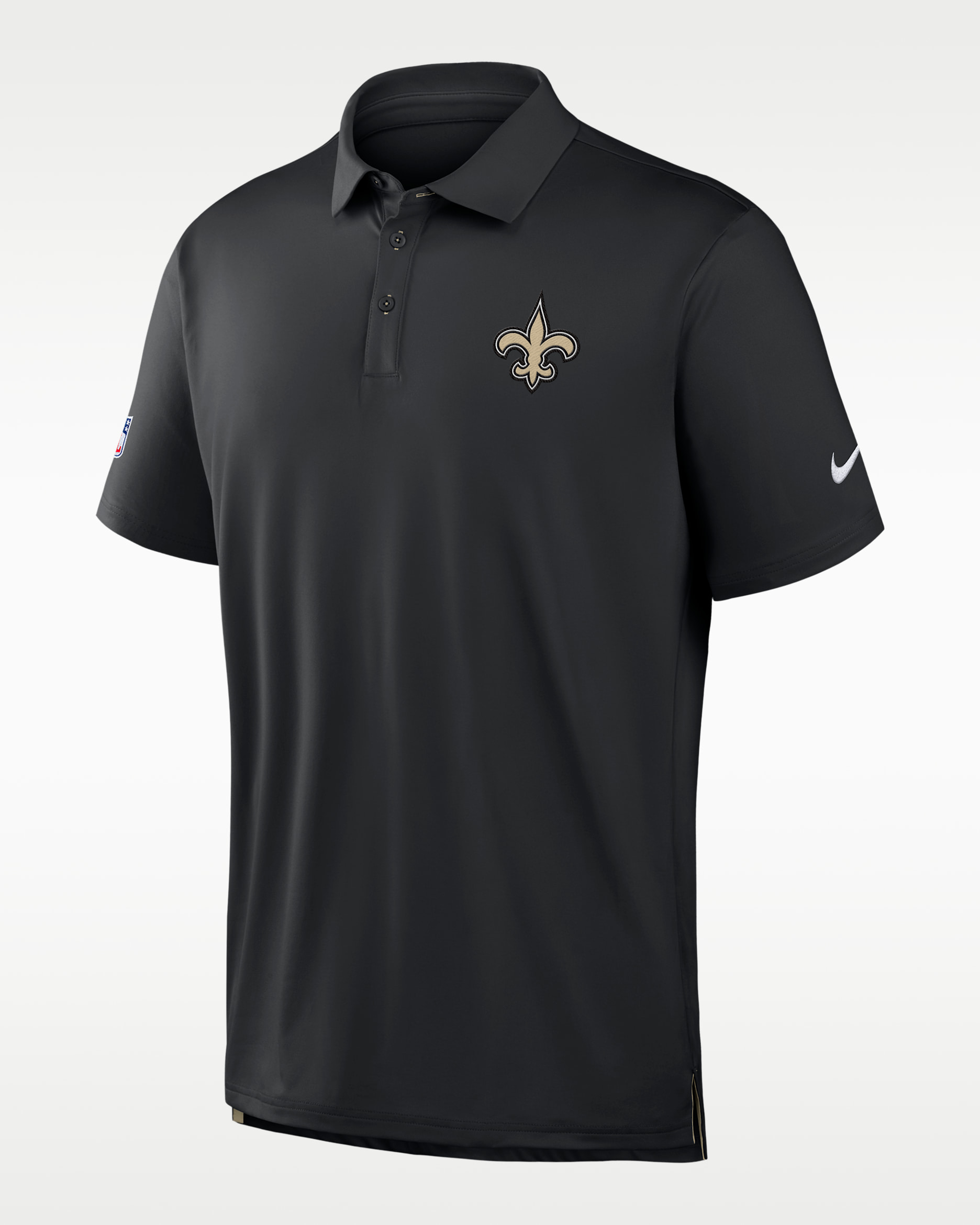 New Orleans Saints Tour Men's Nike Dri-FIT NFL Polo - Black