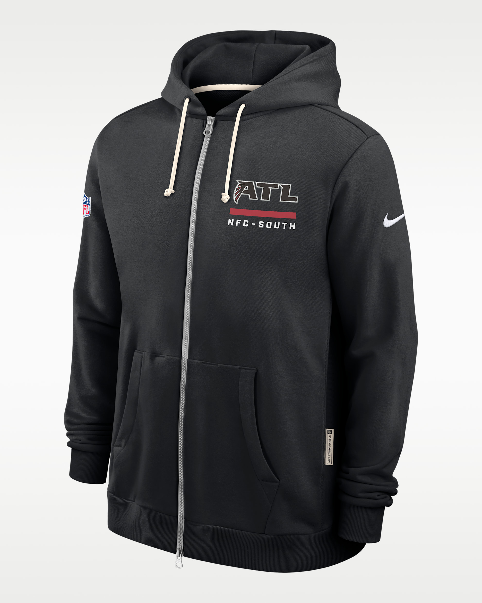 Atlanta Falcons Utility Player Sideline Men's Nike Dri-FIT NFL Full-Zip Hoodie - Black