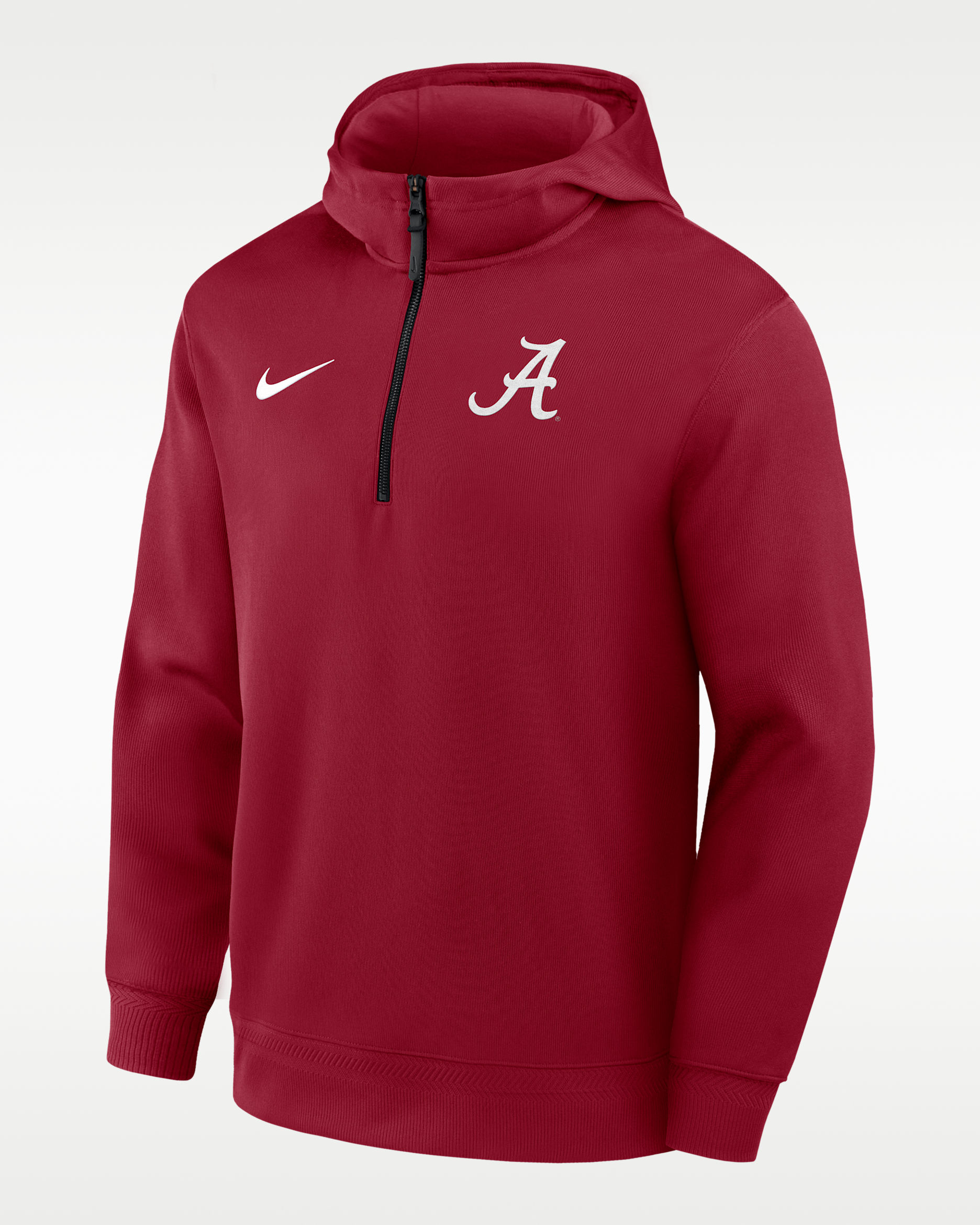 Alabama Coaches Premium Men’s Nike Dri-FIT College 1/4-Zip Hoodie - Crimson