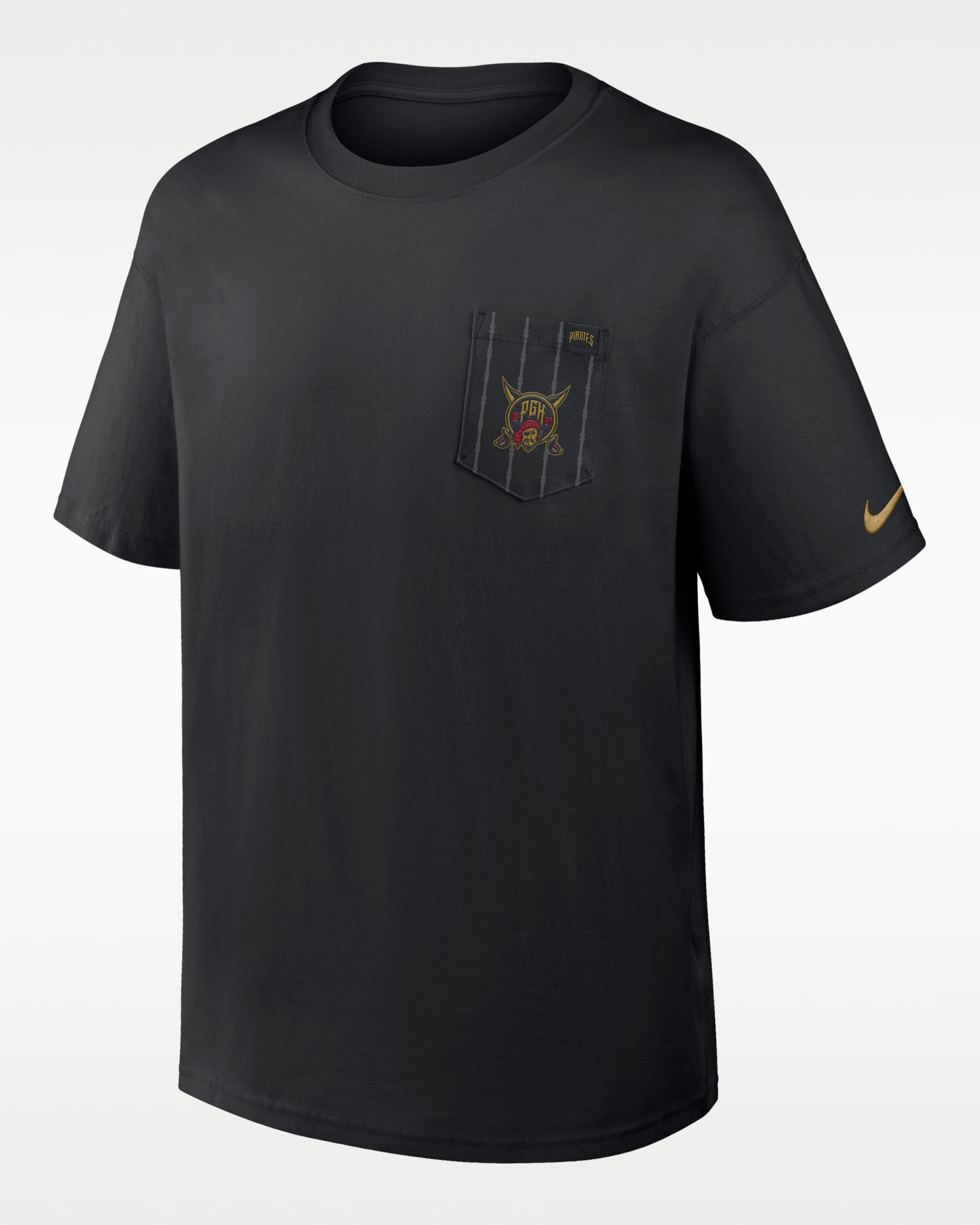 Pittsburgh Pirates City Connect 2-Hit Max90 Pocket Men's Nike MLB T-Shirt - Black