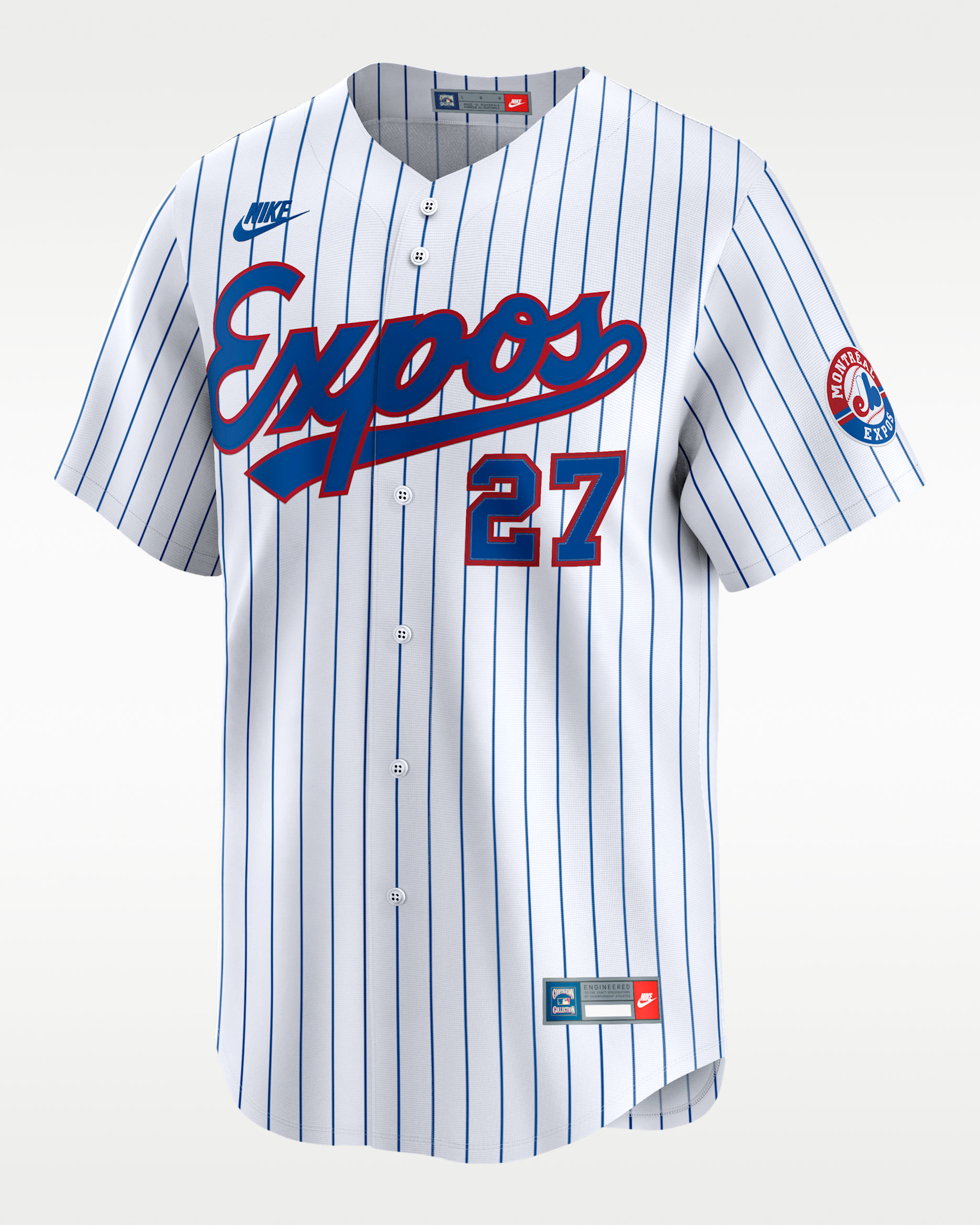 Vladimir Guerrero Montreal Expos Cooperstown Men's Nike Dri-FIT MLB Limited Jersey - White