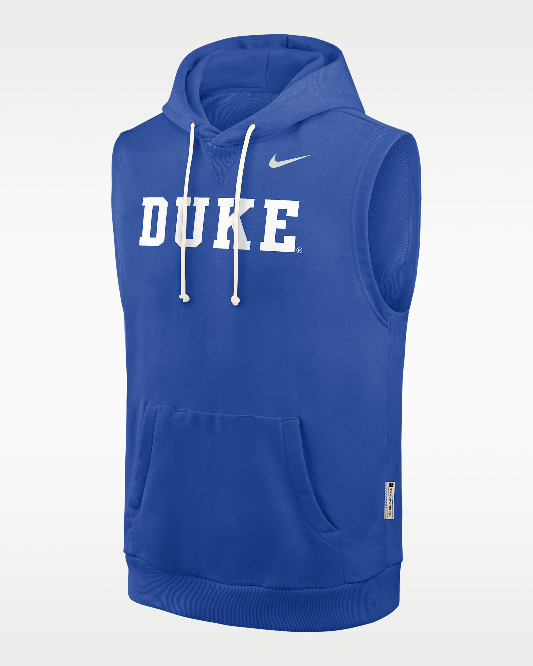 Sudadera con gorro sin cierre sin mangas universitaria Nike Dri-FIT para hombre Duke Sideline - Royal juego